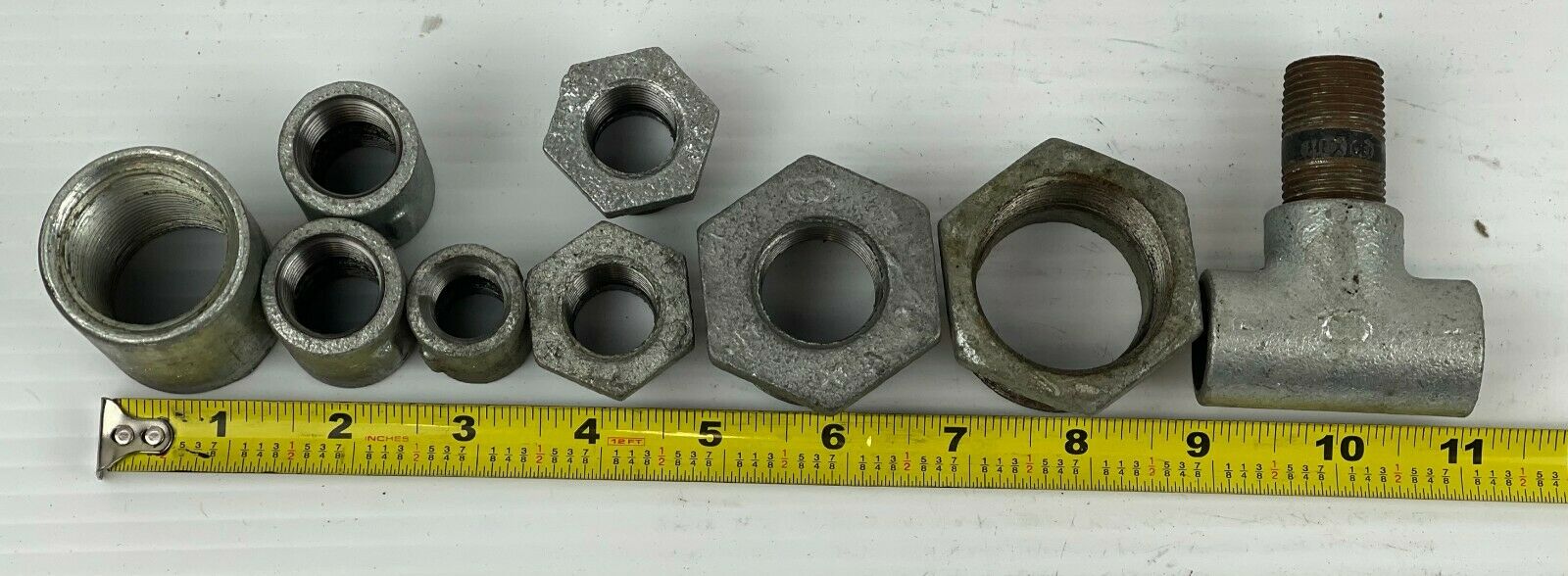 Steel Fitting Lot of 9