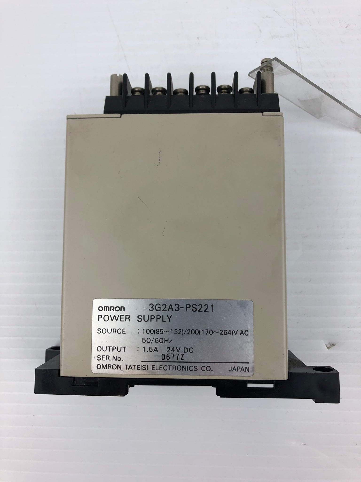 OMRON 3G2A3-PS221 Power Supply 1.5A 24VDC 50/60 Hz