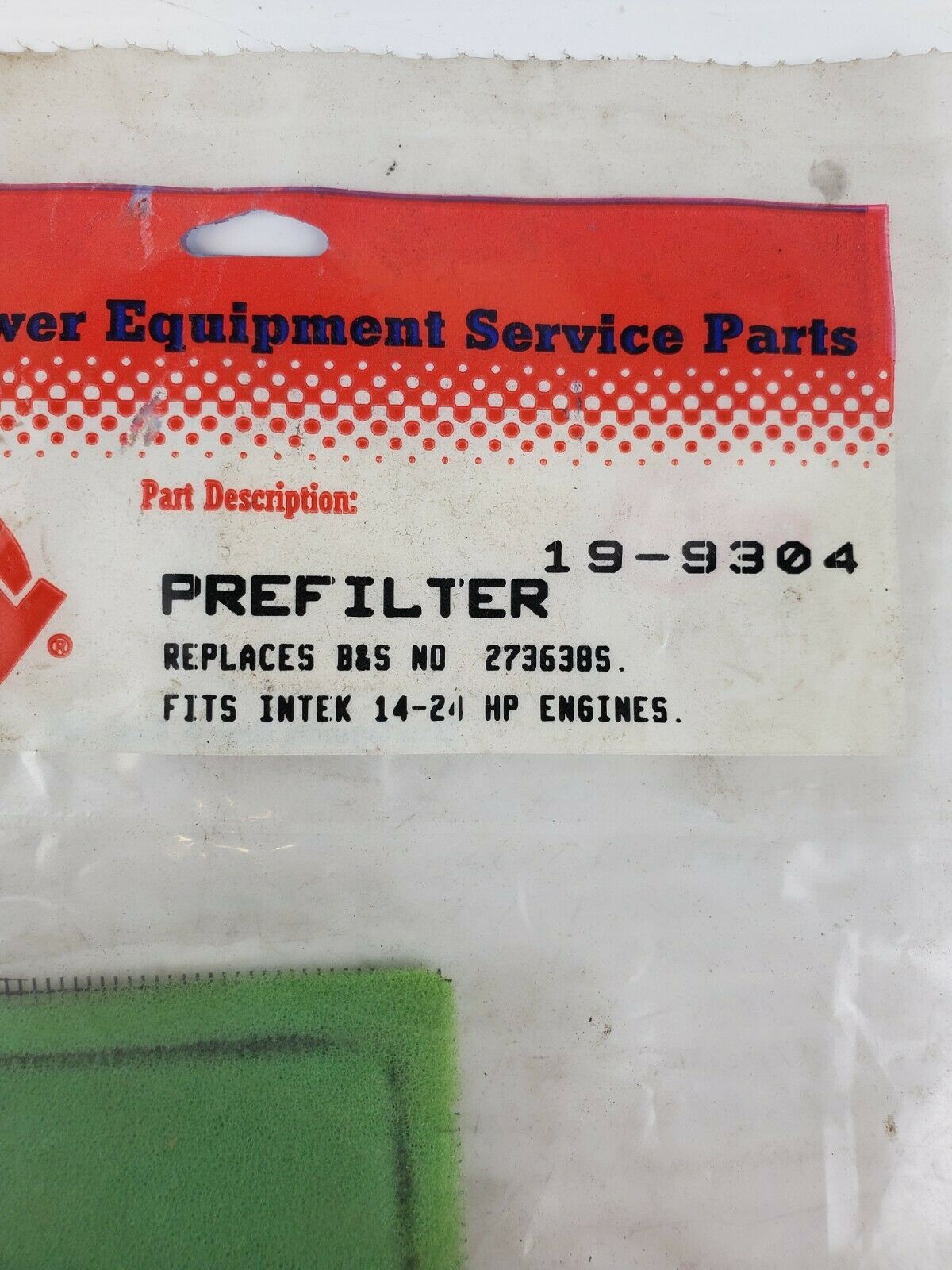 Rotary 19-9304 Prefilter Replaces B&S # 273638S Fits Intake 14-24 HP Engines