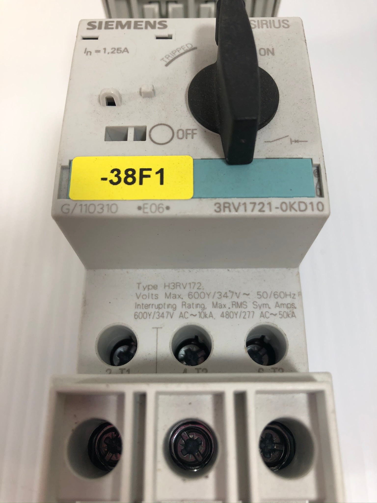 Siemens Sirius 3RV1721-0KD10 Circuit Breaker