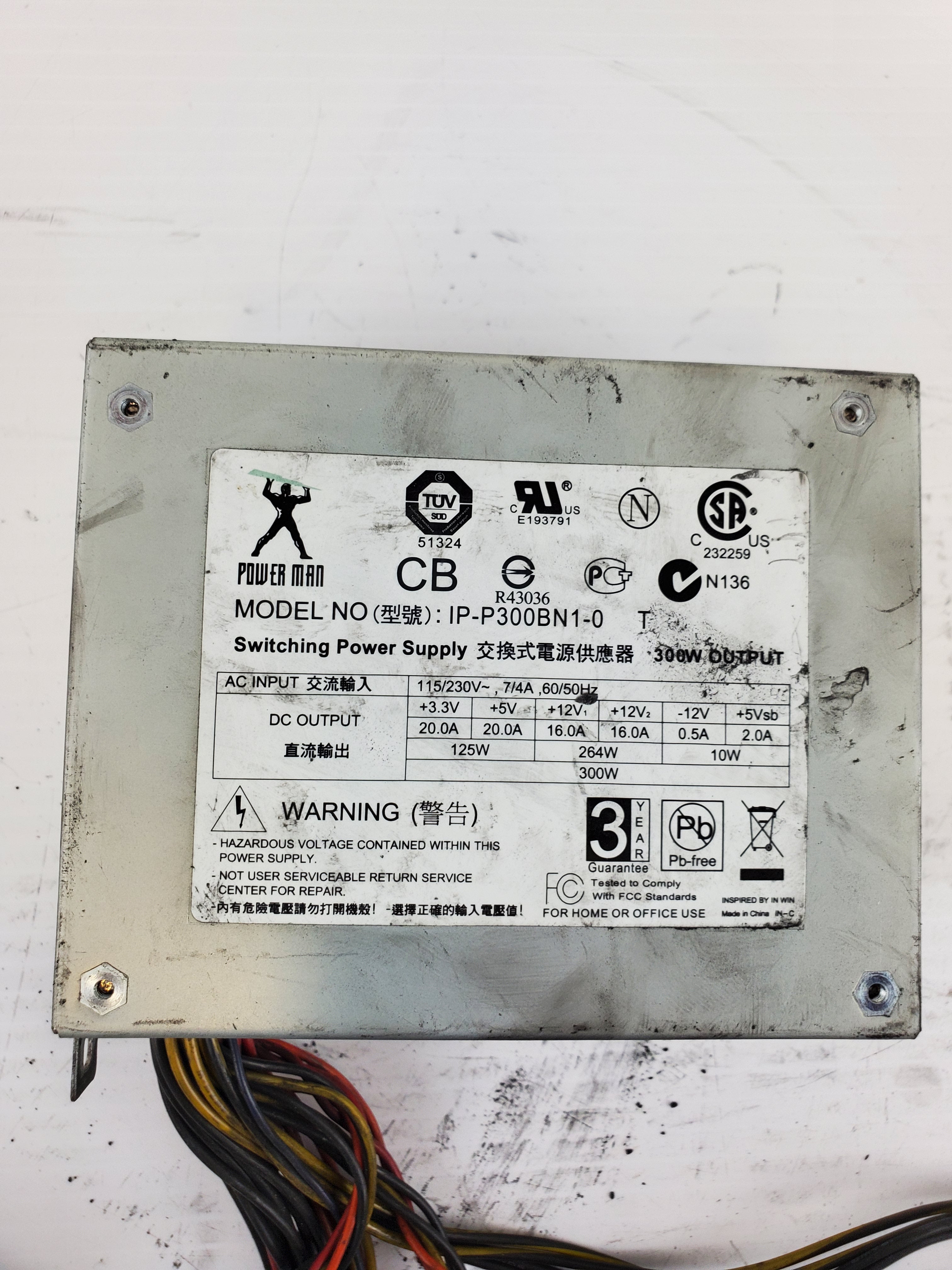 Power Man IP-P300BN1-0 T 300W Switching Power Supply