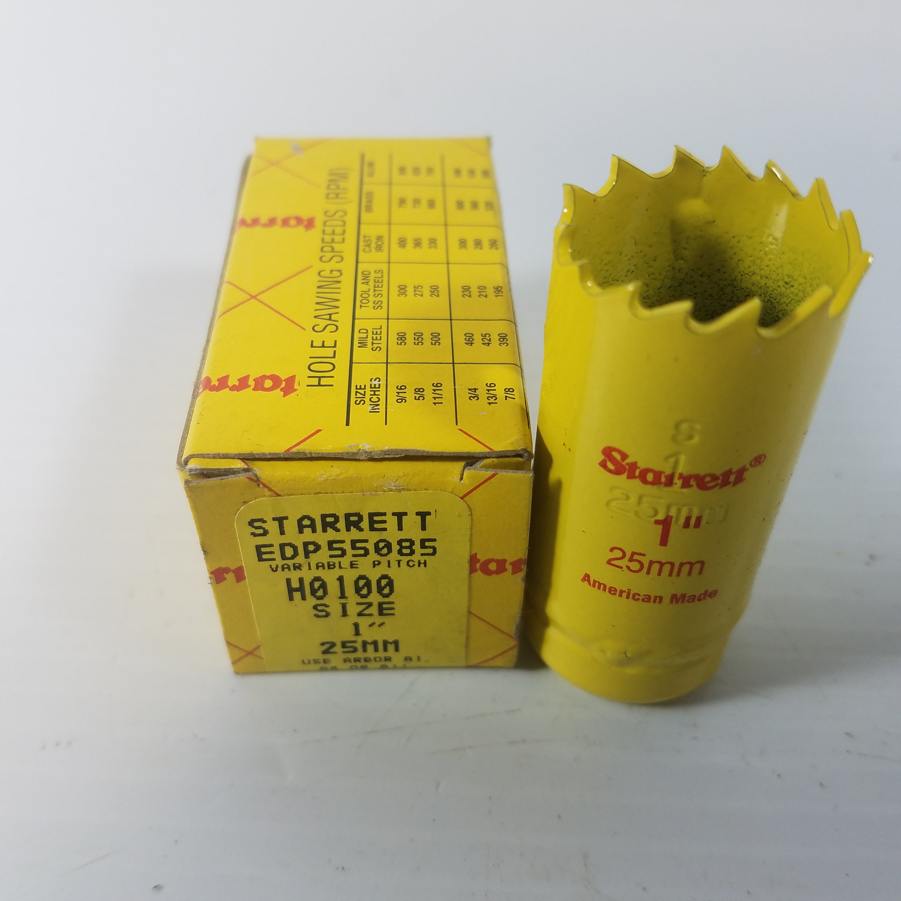 Starrett EDP55085 H0100 1" Variable Pitch Hole Saw