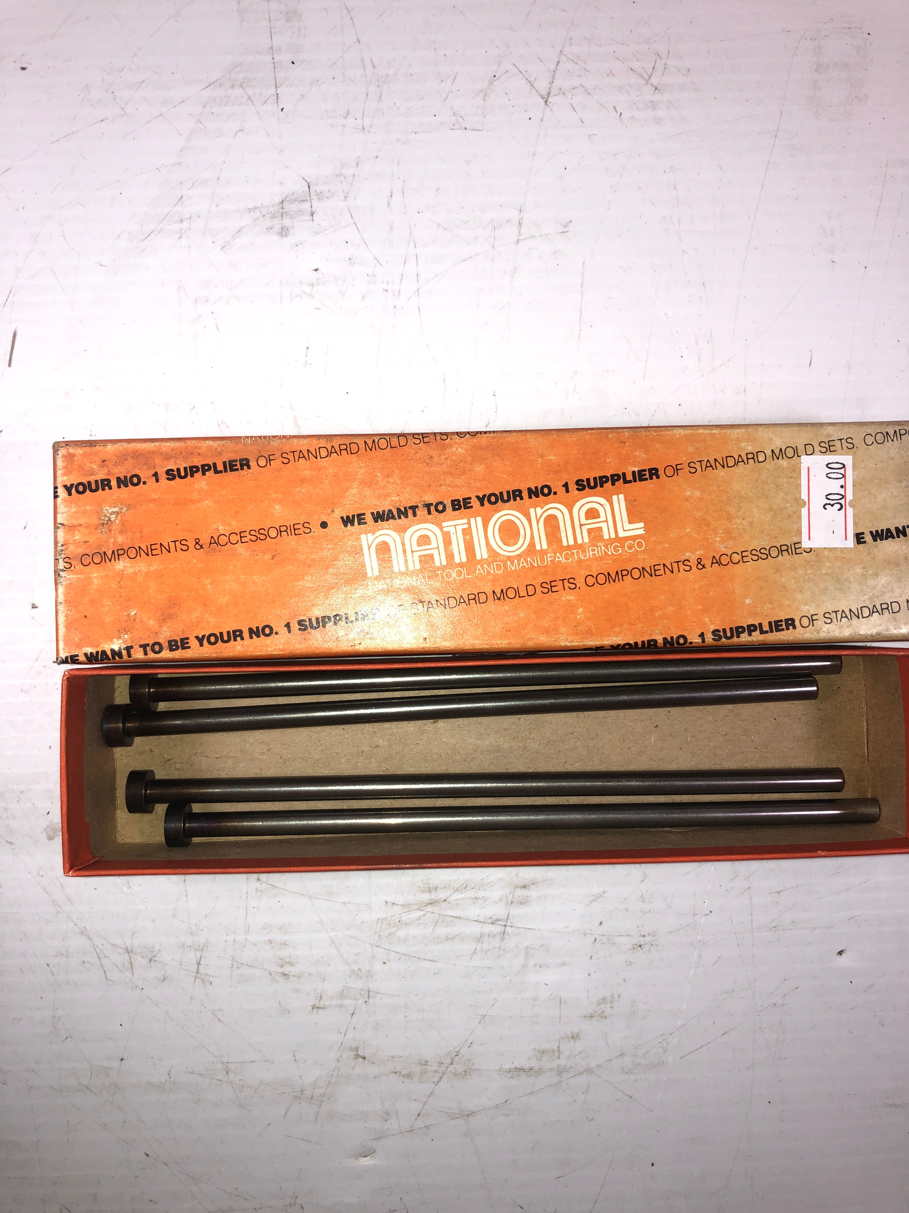 National Tool And Manufacturing Co. Ejector Pins NF250-7 7" (Box Of 4)