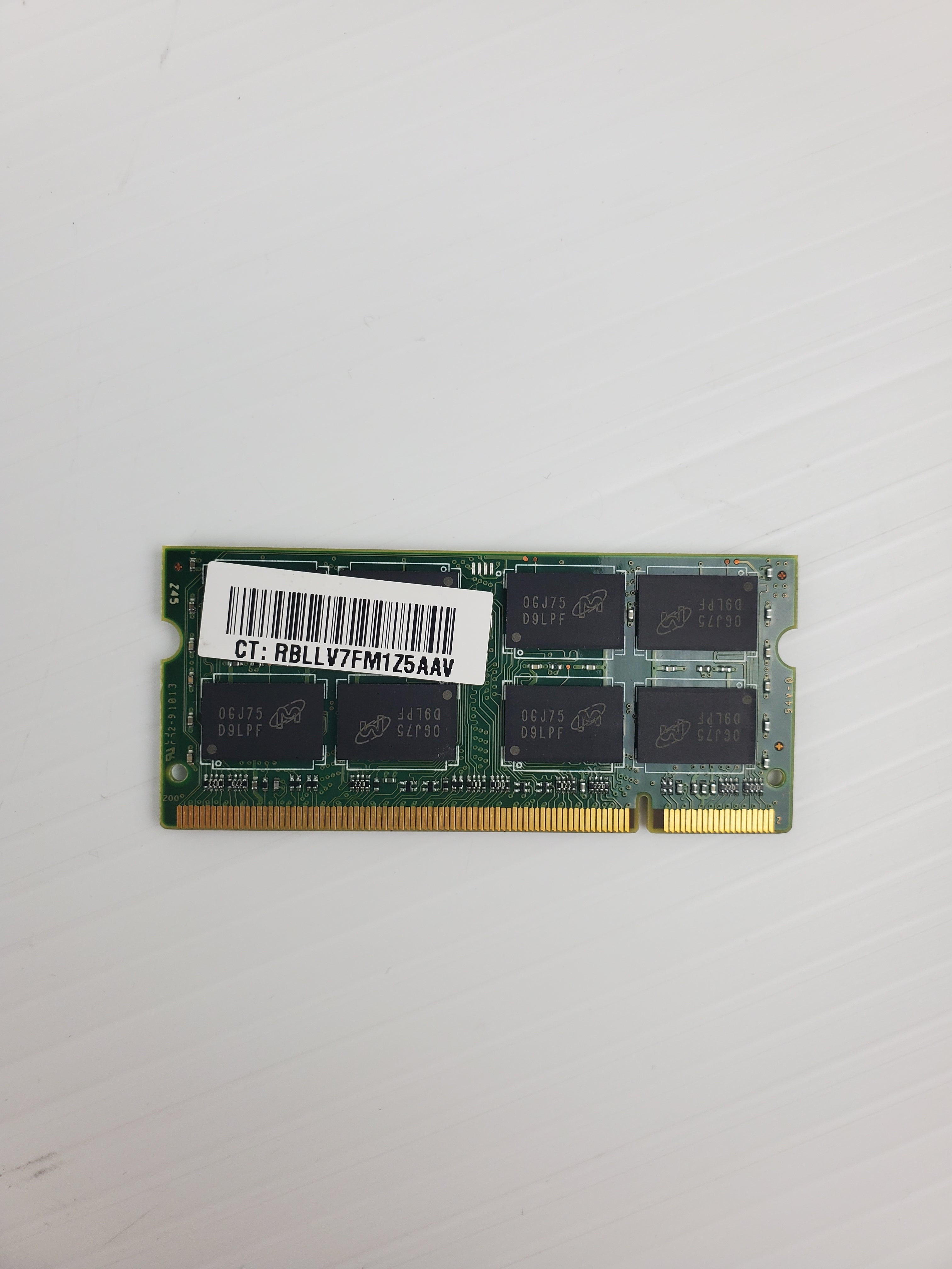Micron MT16HTF25664HZ-800J1 RAM Memory 2GB 2Rx8.PC2-6400S-666-13-F1 (Lot of 2)