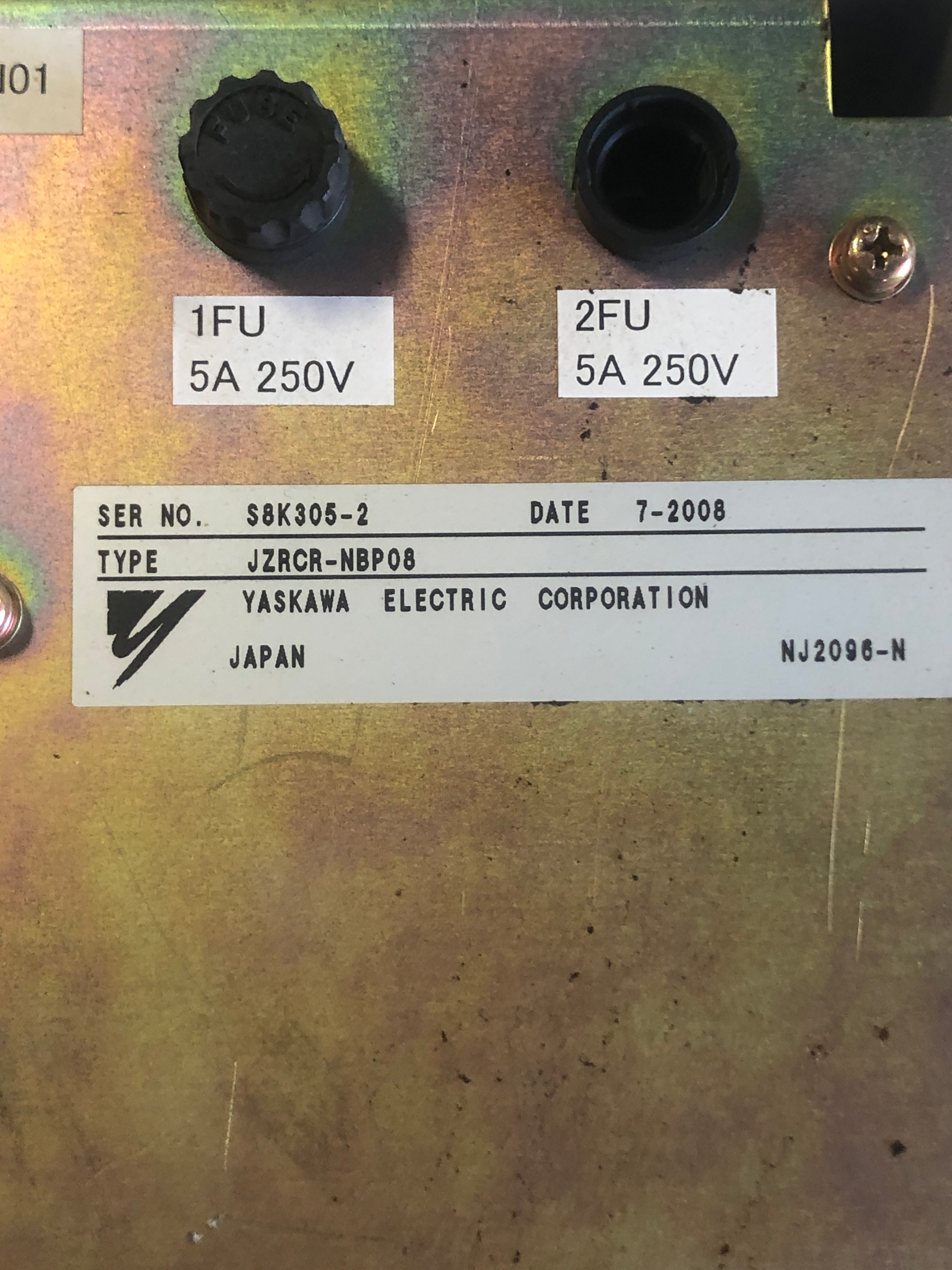 Yaskawa Electric Corporation JZRCR-NBP08 Drive