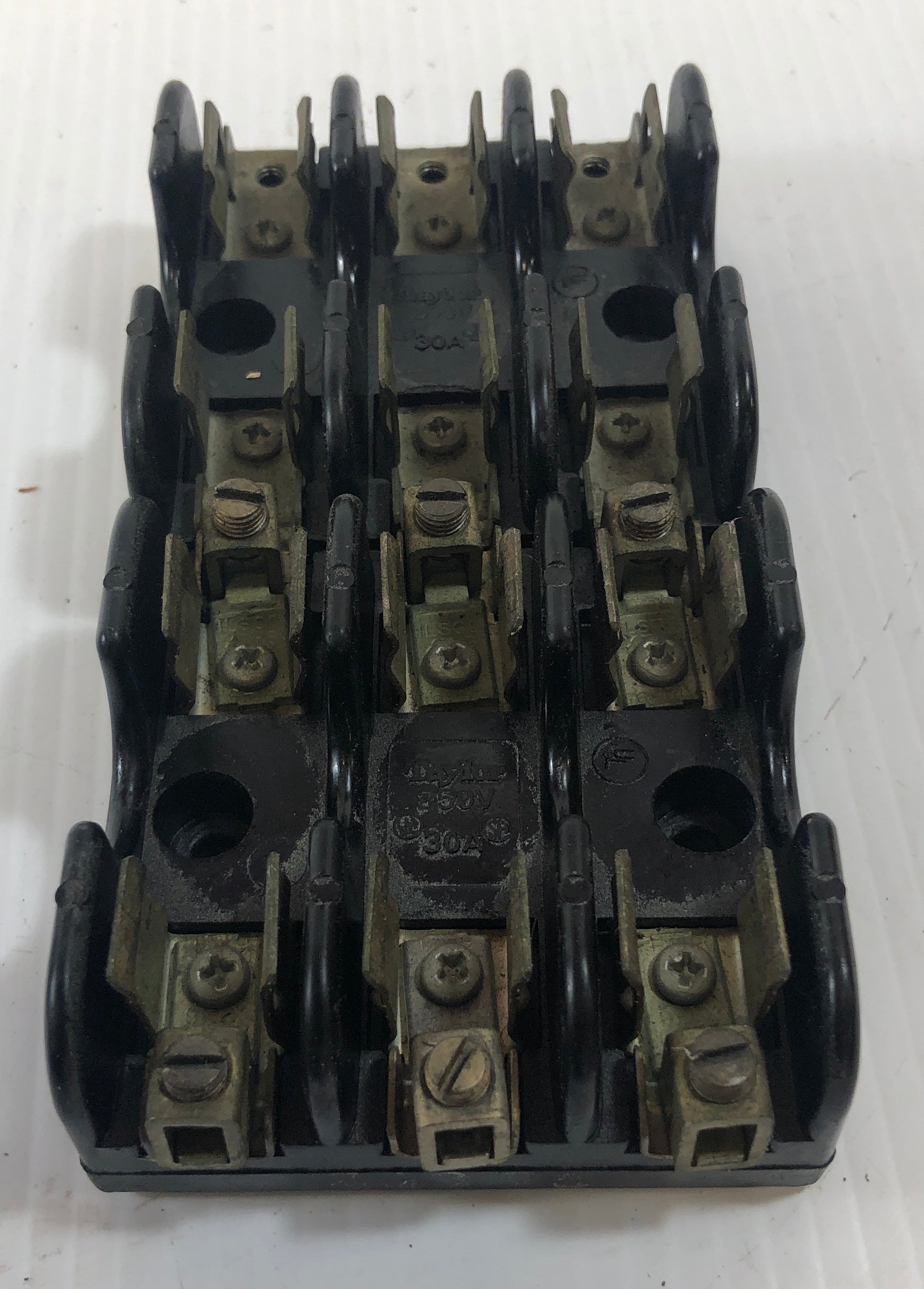 Taylor 3 Fuse Block Holder 250V 30A - Lot of 2