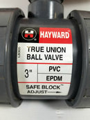 Hayward TB1300TE True Union Ball Valve 3" Threaded PVC Socket with Handle