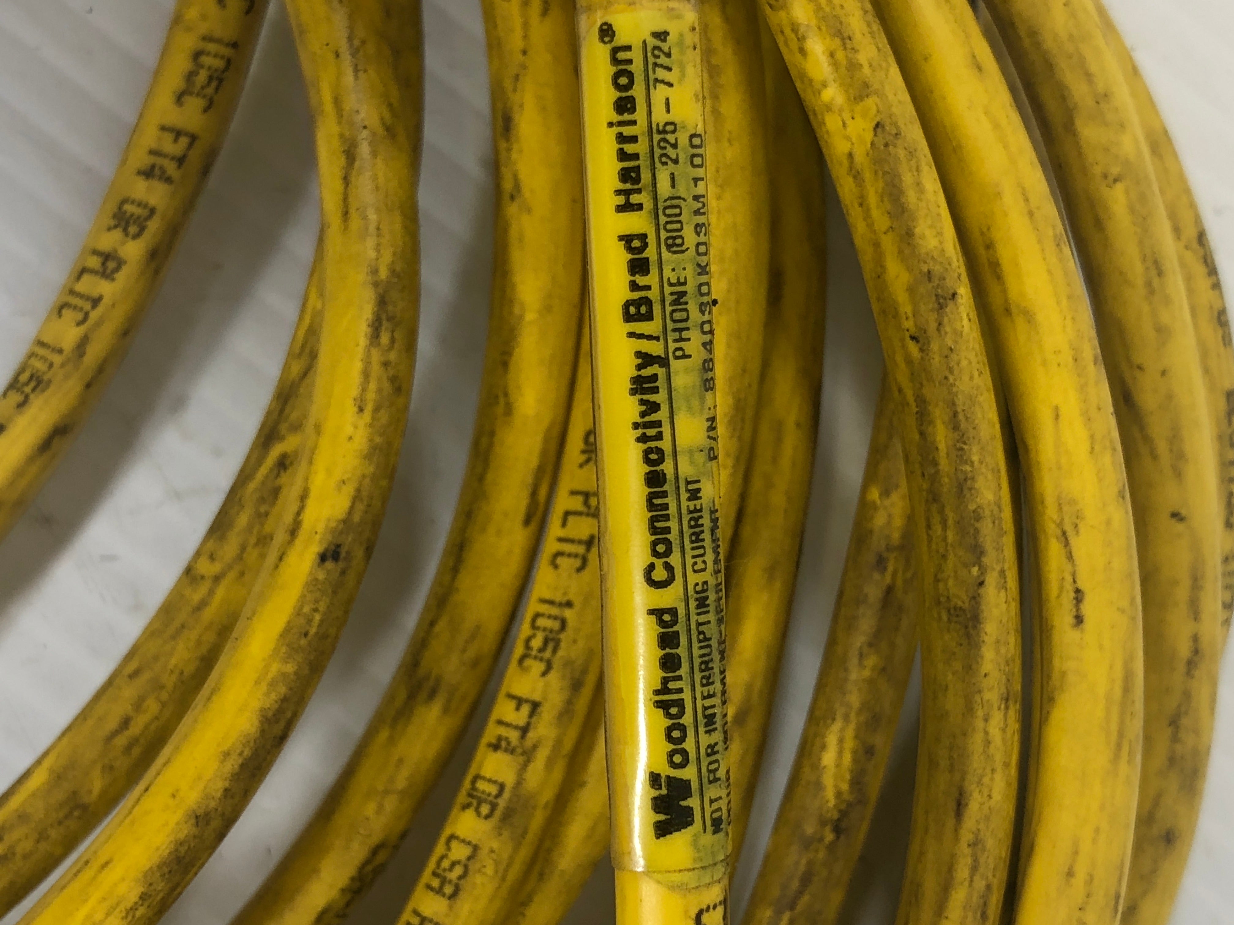 Woodhead Connectivity Brad Harrison Cable Double Ended Cordset 884030K03M100