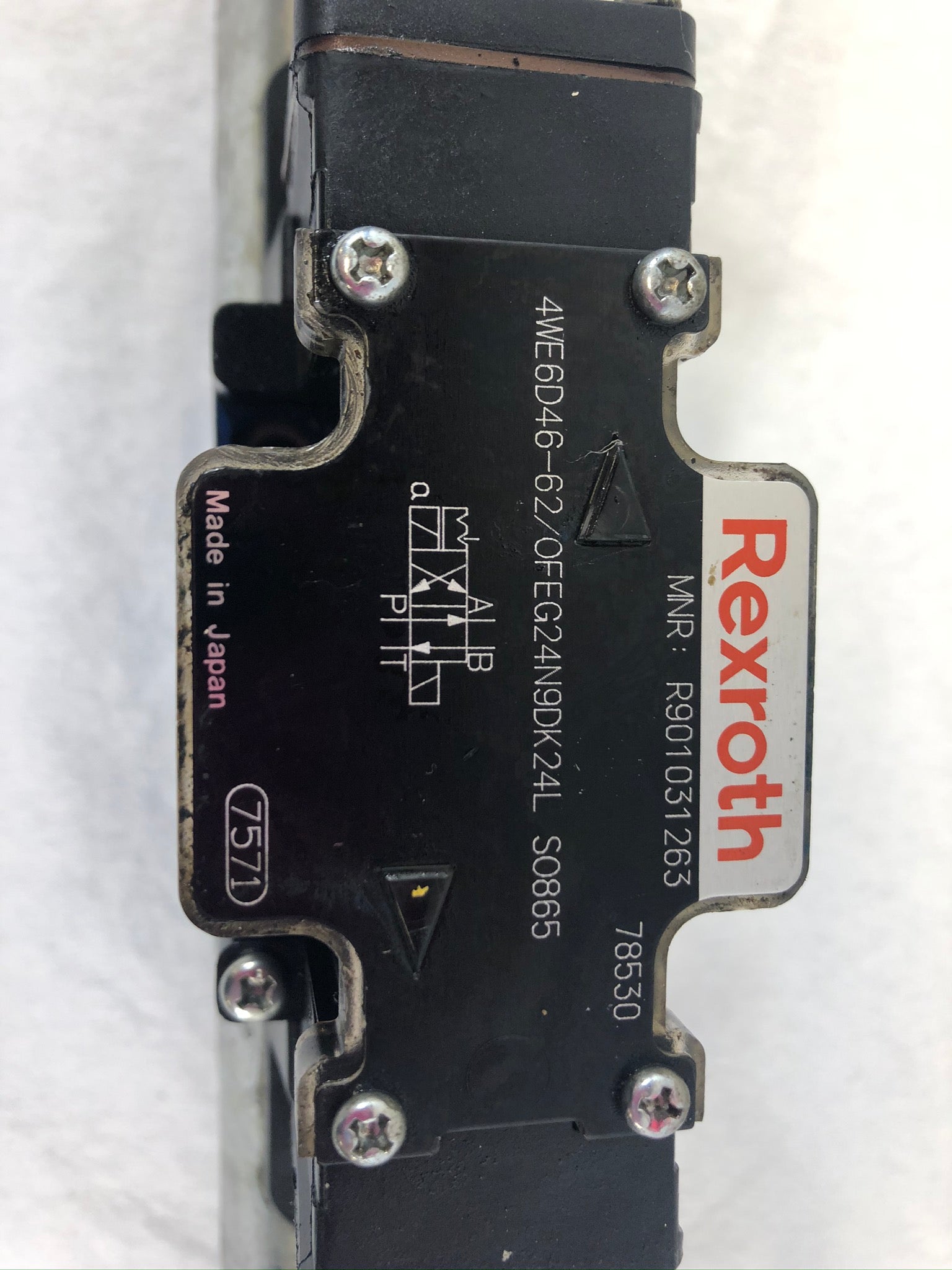 Rexroth 4WE6D46-62/OFEG24N9DK24L SO865 Double Solenoid Valve