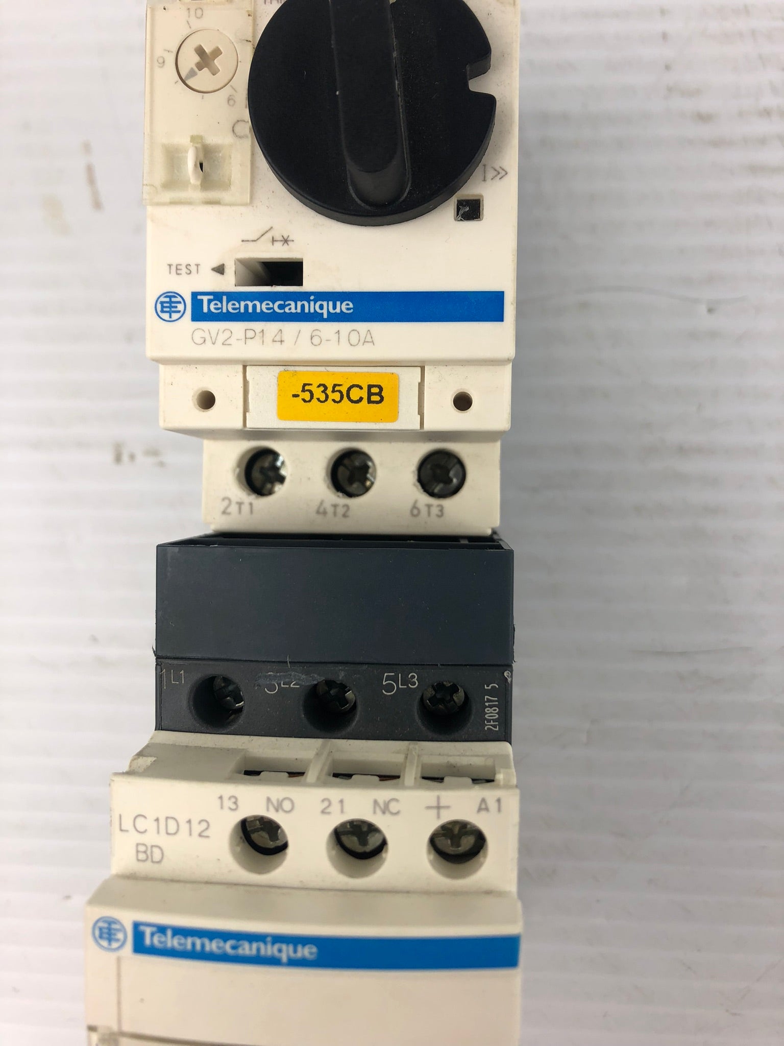 Telemecanique GV2-P14/6-10A Motor Circuit Breaker with LC1D12 Contactor