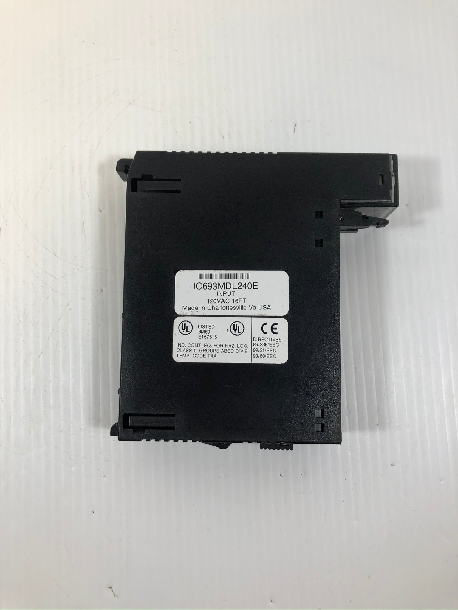 GE Fanuc IC693MDL240E Input Module 120VAC 16PT