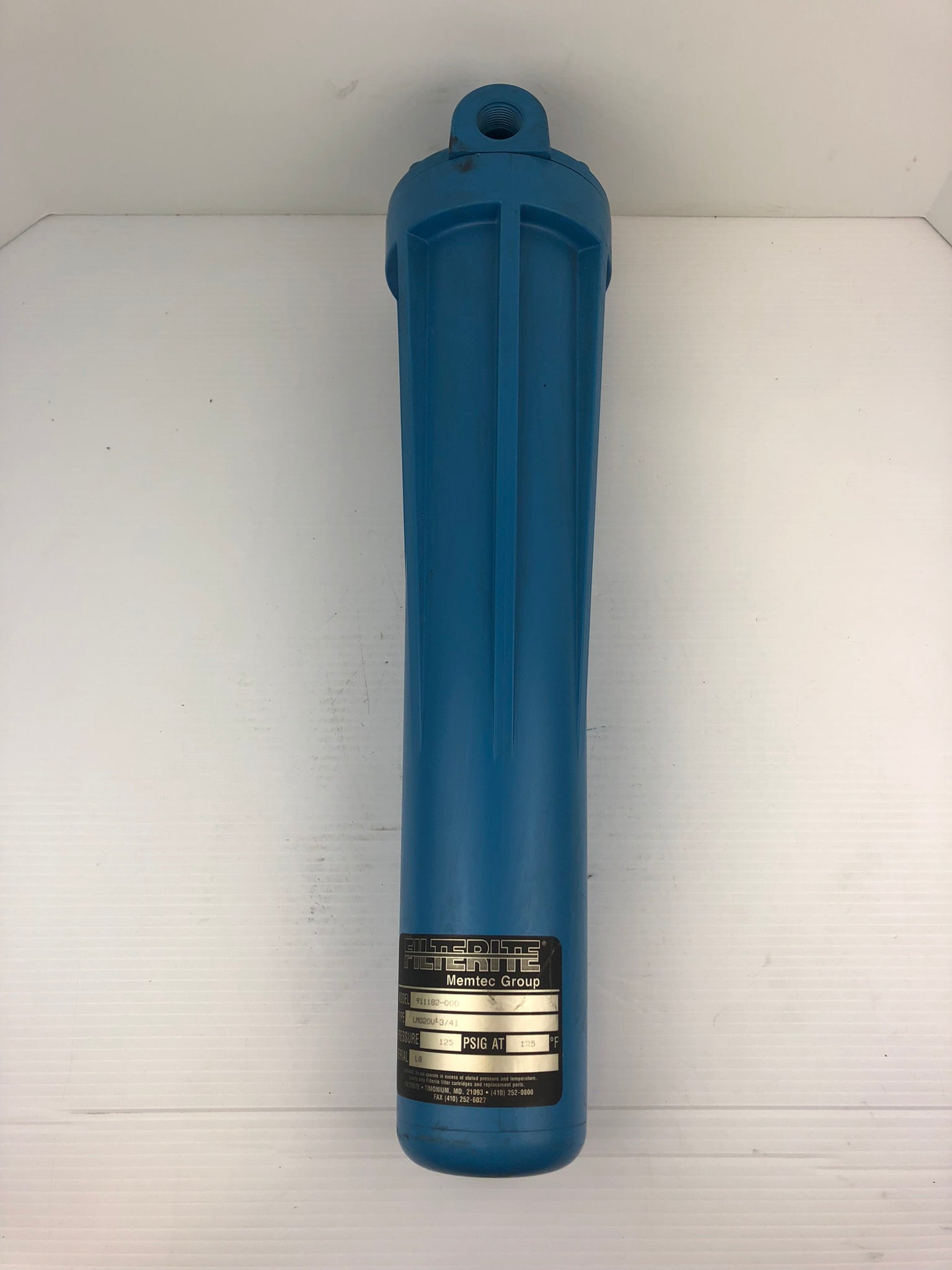 Filterite Memtec Group 911182-000 Filter Housing 125 PSI