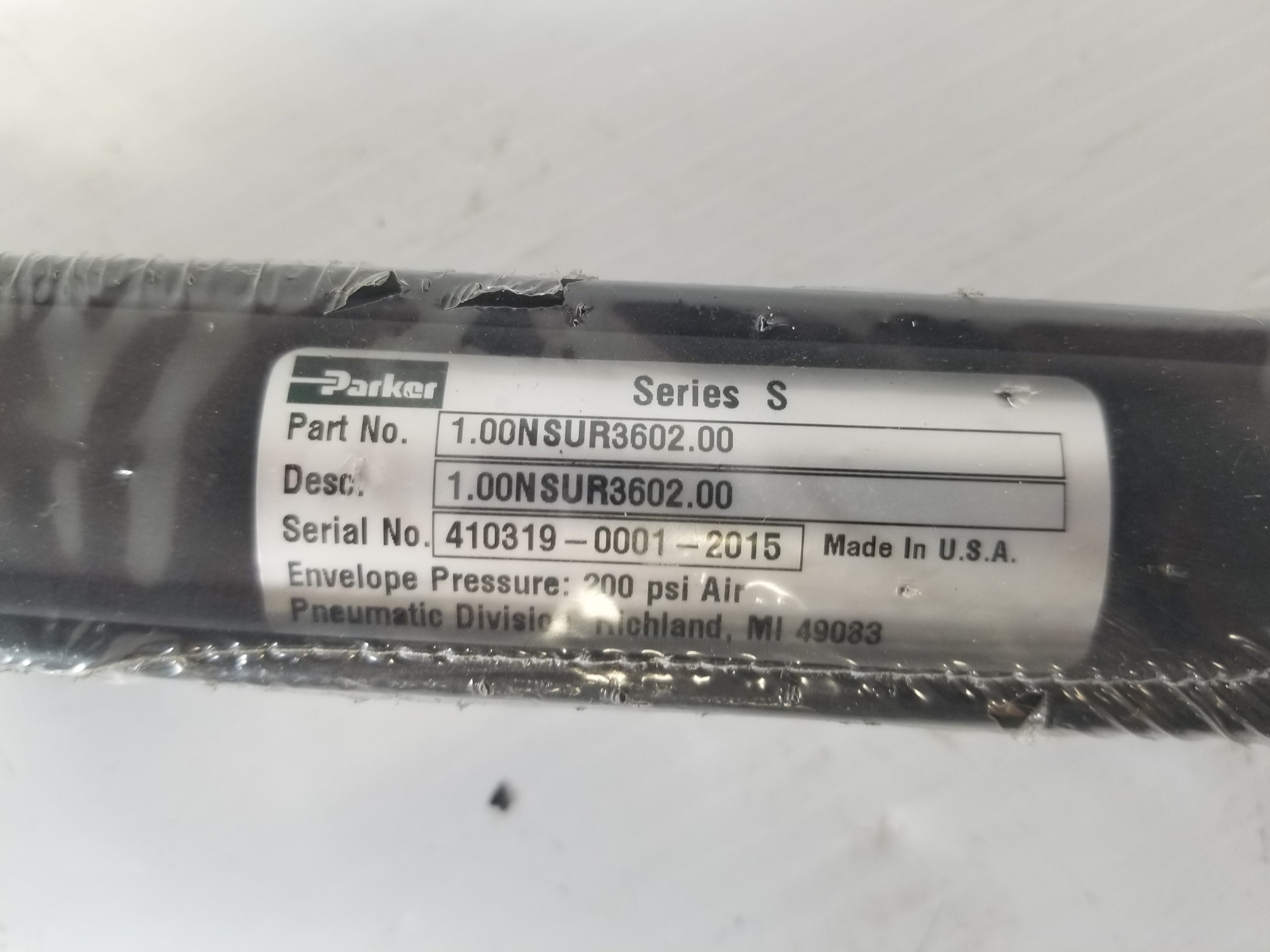 Parker 1.00NSUR3602.00 Series S Pneumatic Cylinder