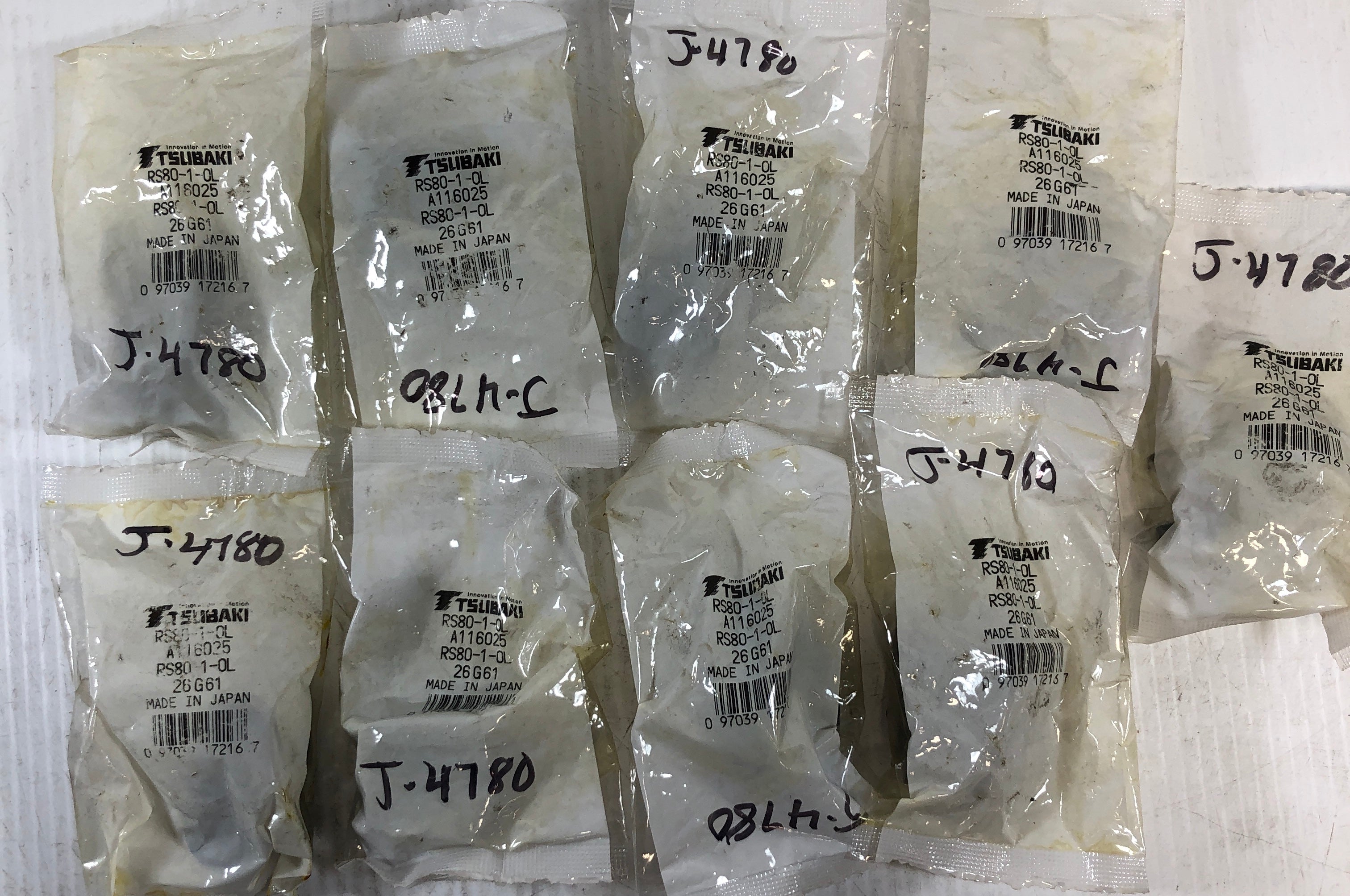 Tsubaki Connecting Link RS80-1-OL A116025 (Lot of 9)