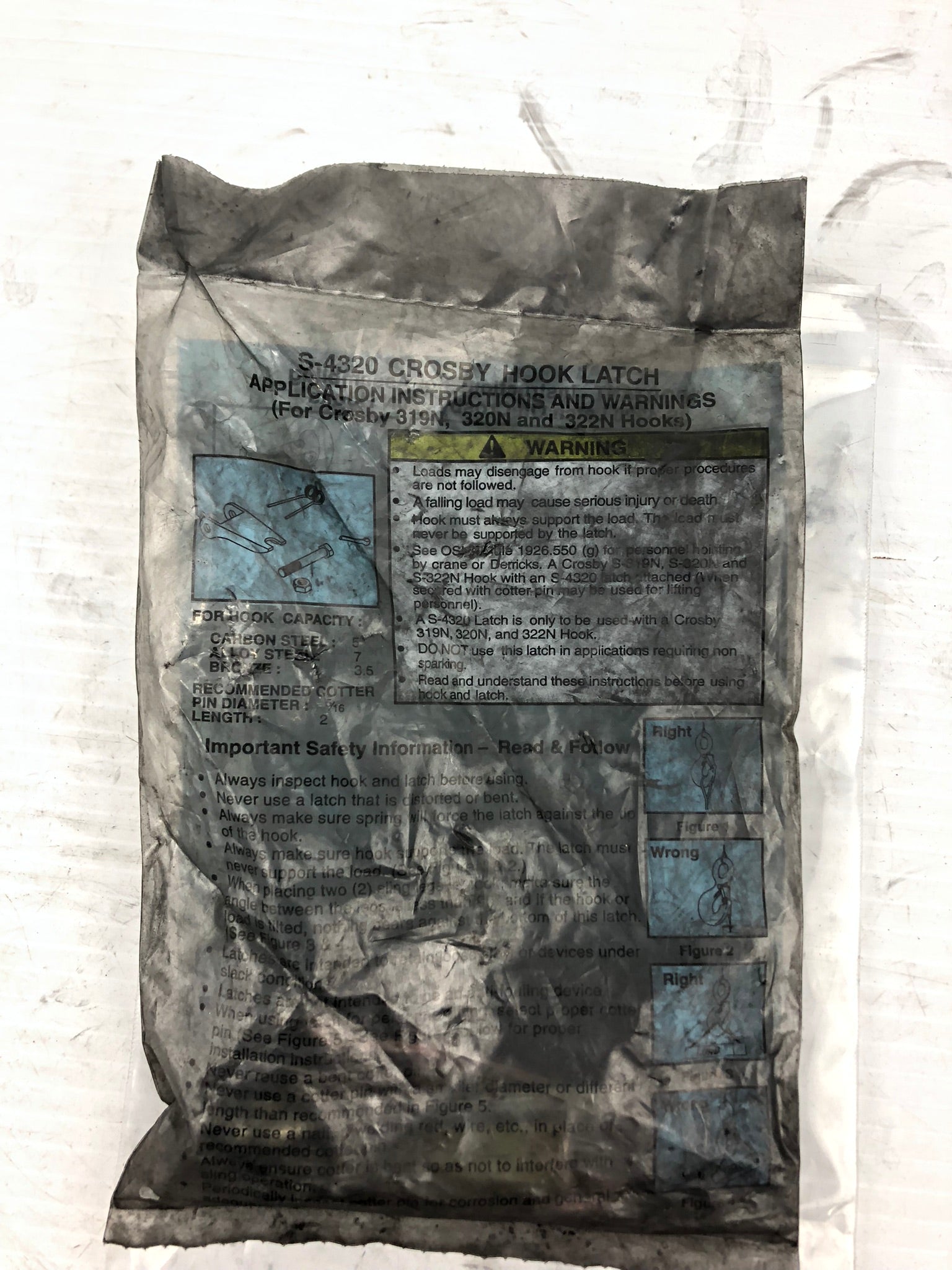 The Crosby Group S-4320 Crosby Hook Latch Kit S4320