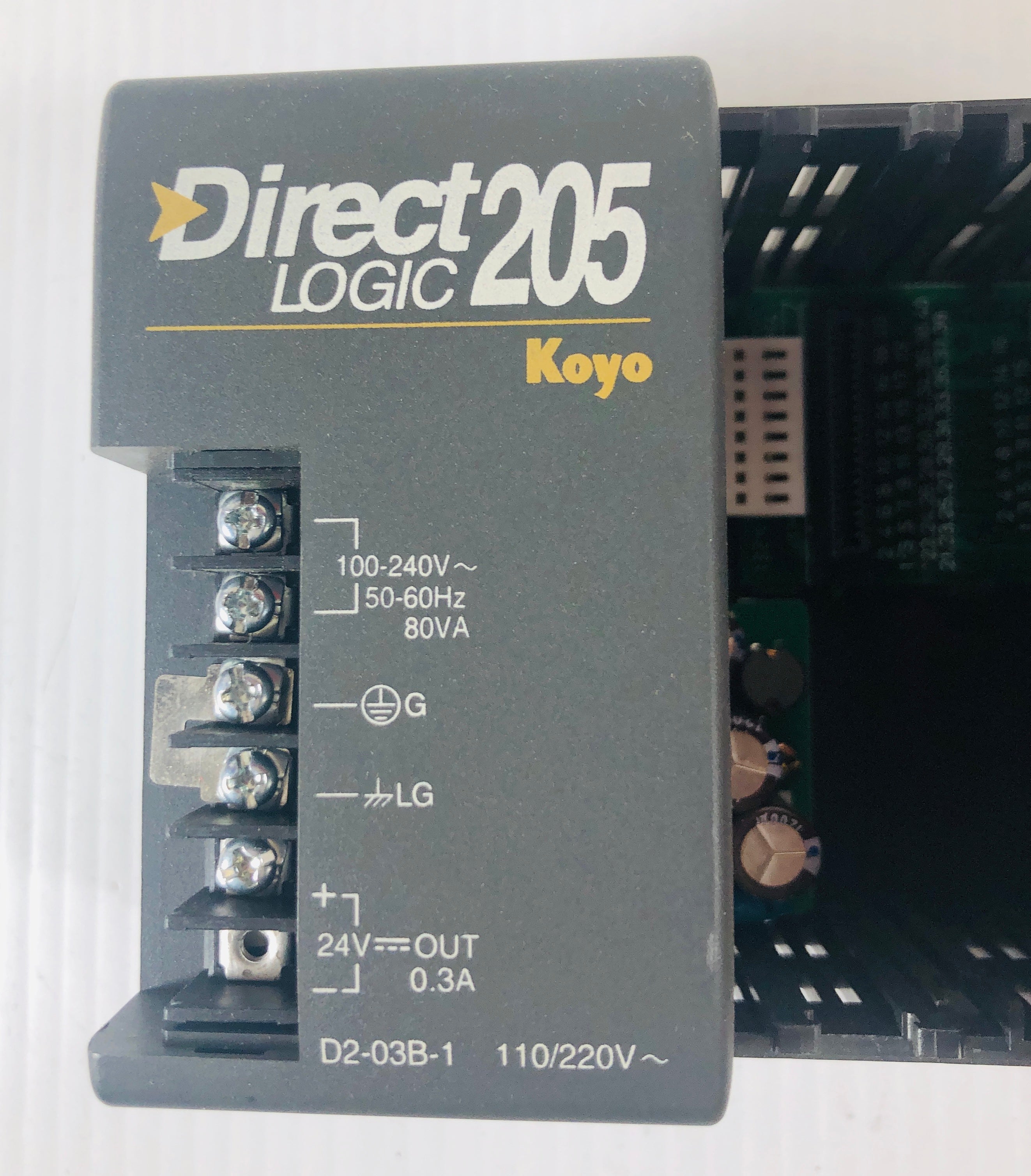 Koyo Direct Logic 205 Module Assembly D2-03B-1, F2-08SIM, D2-08TR