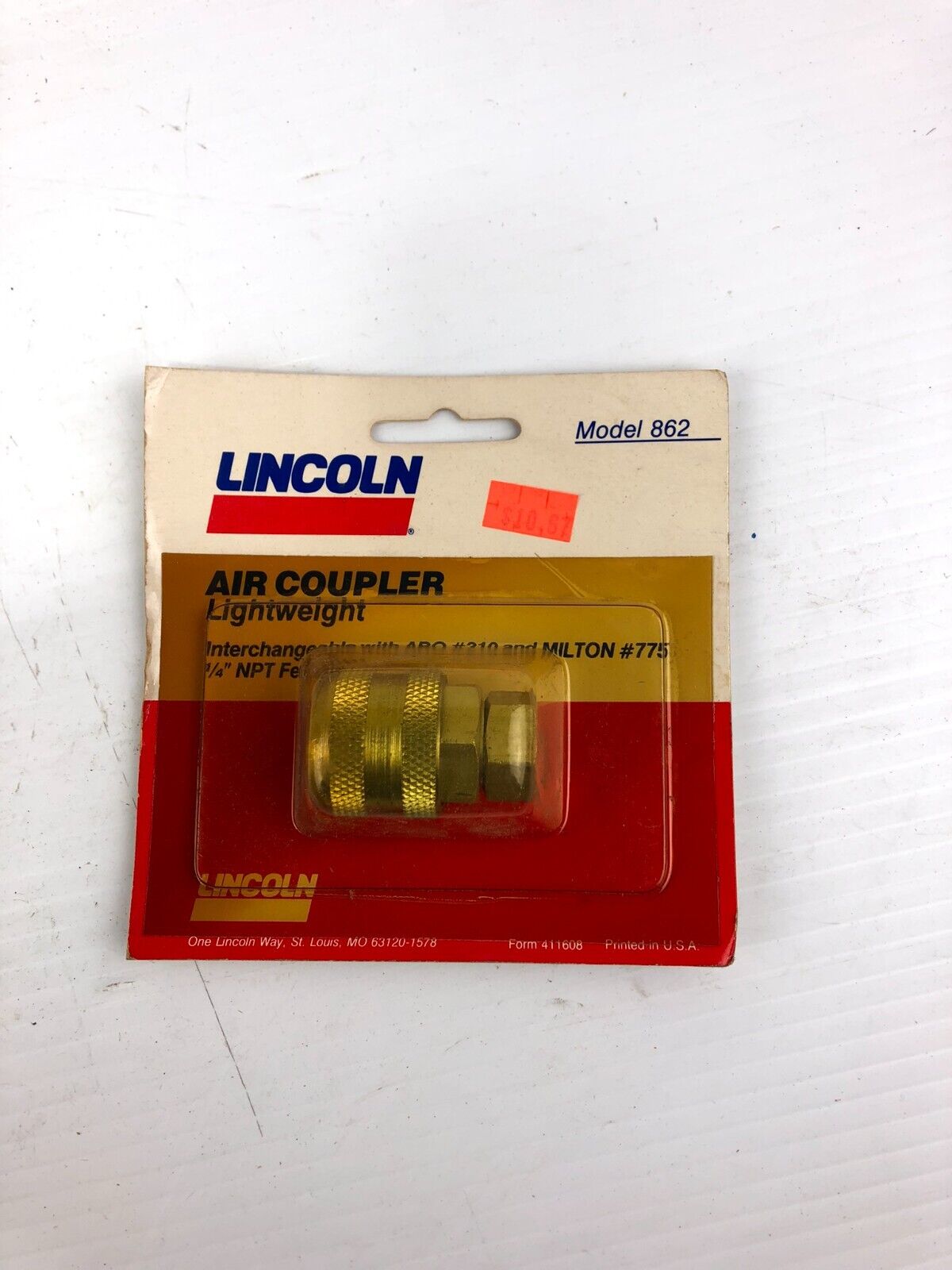 Lincoln 862 1/4" Air Coupler (Milton #775)