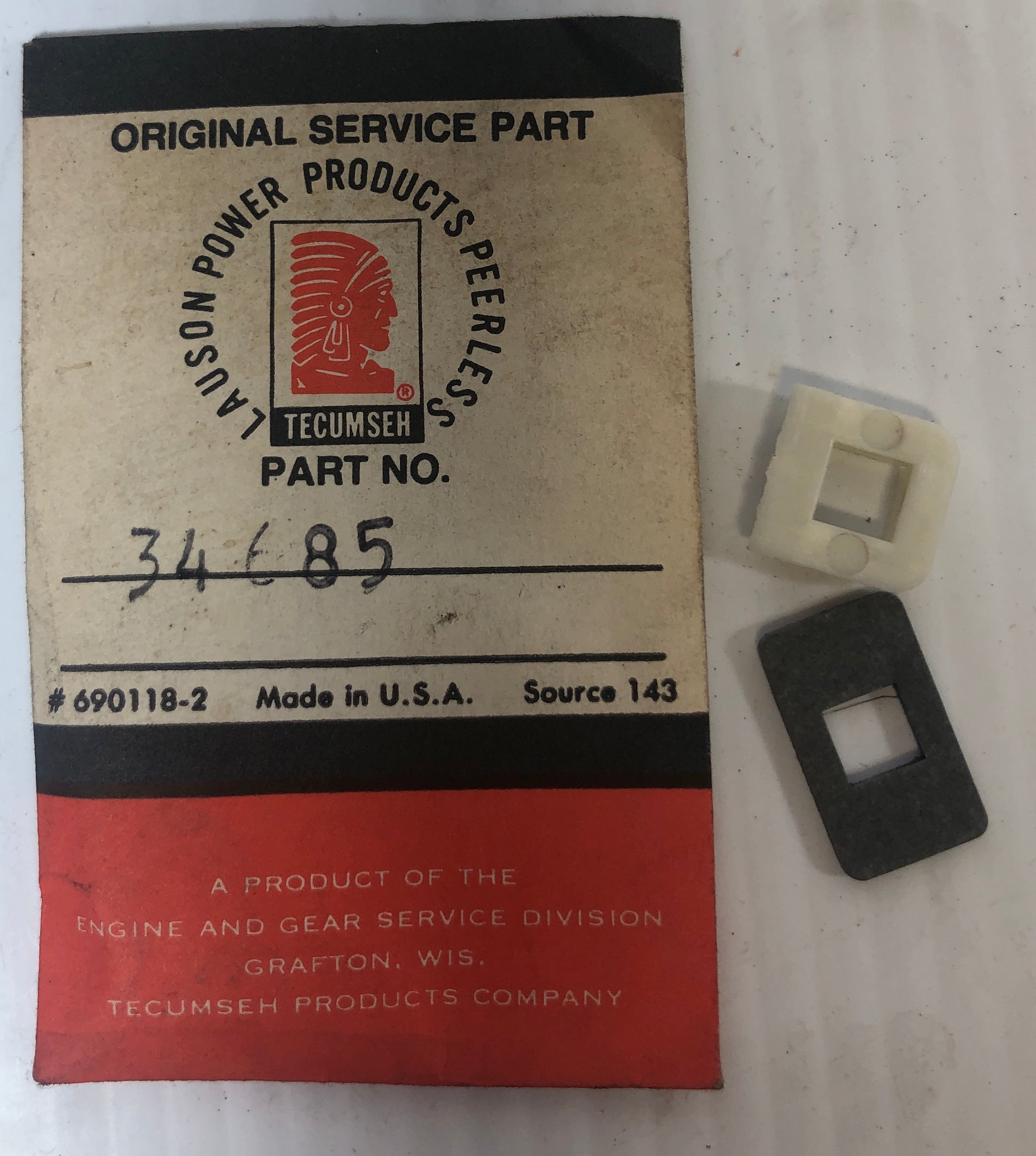 Tecumseh Insulator Part 34685