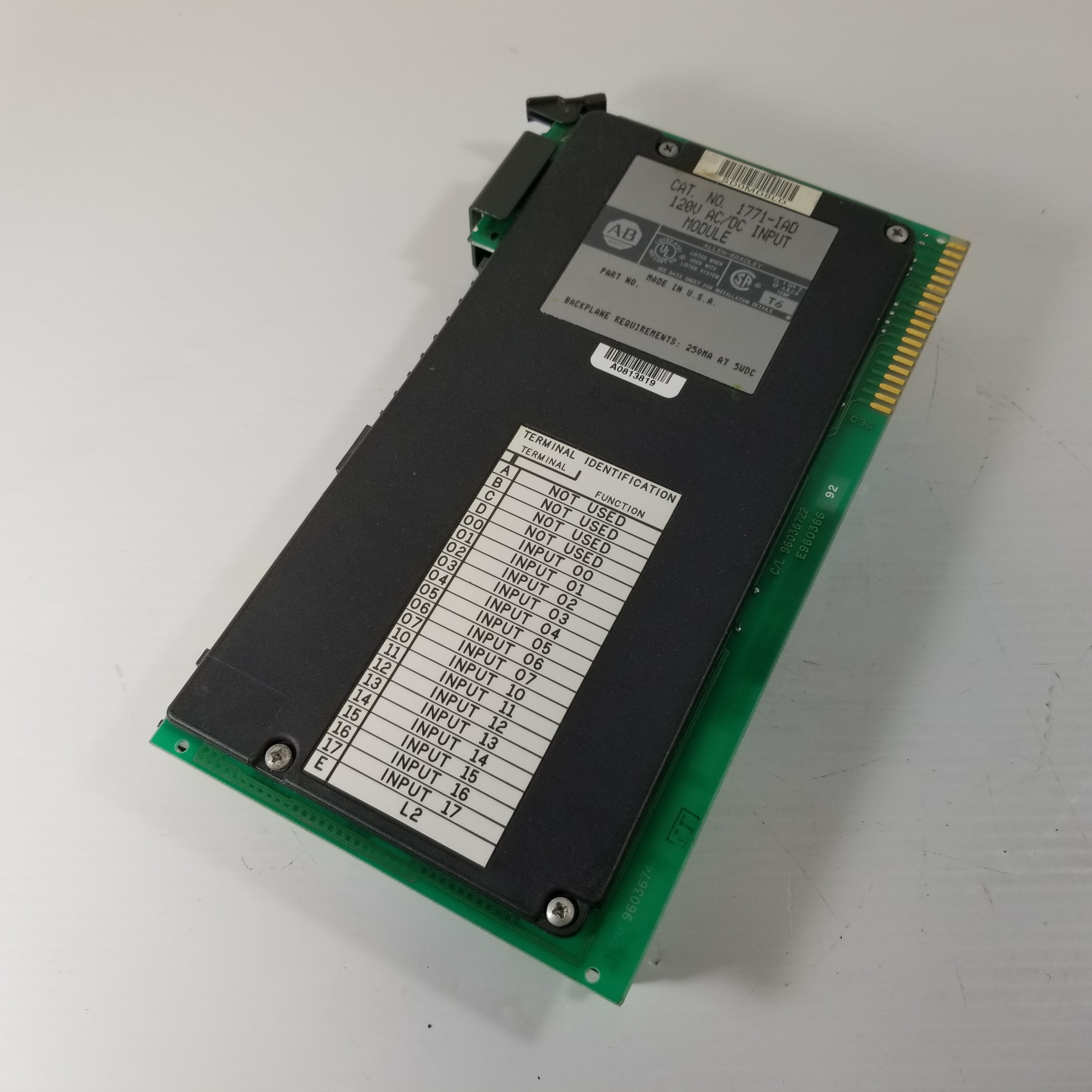 Allen-Bradley 1771-IAD AC/DC Input PLC Module