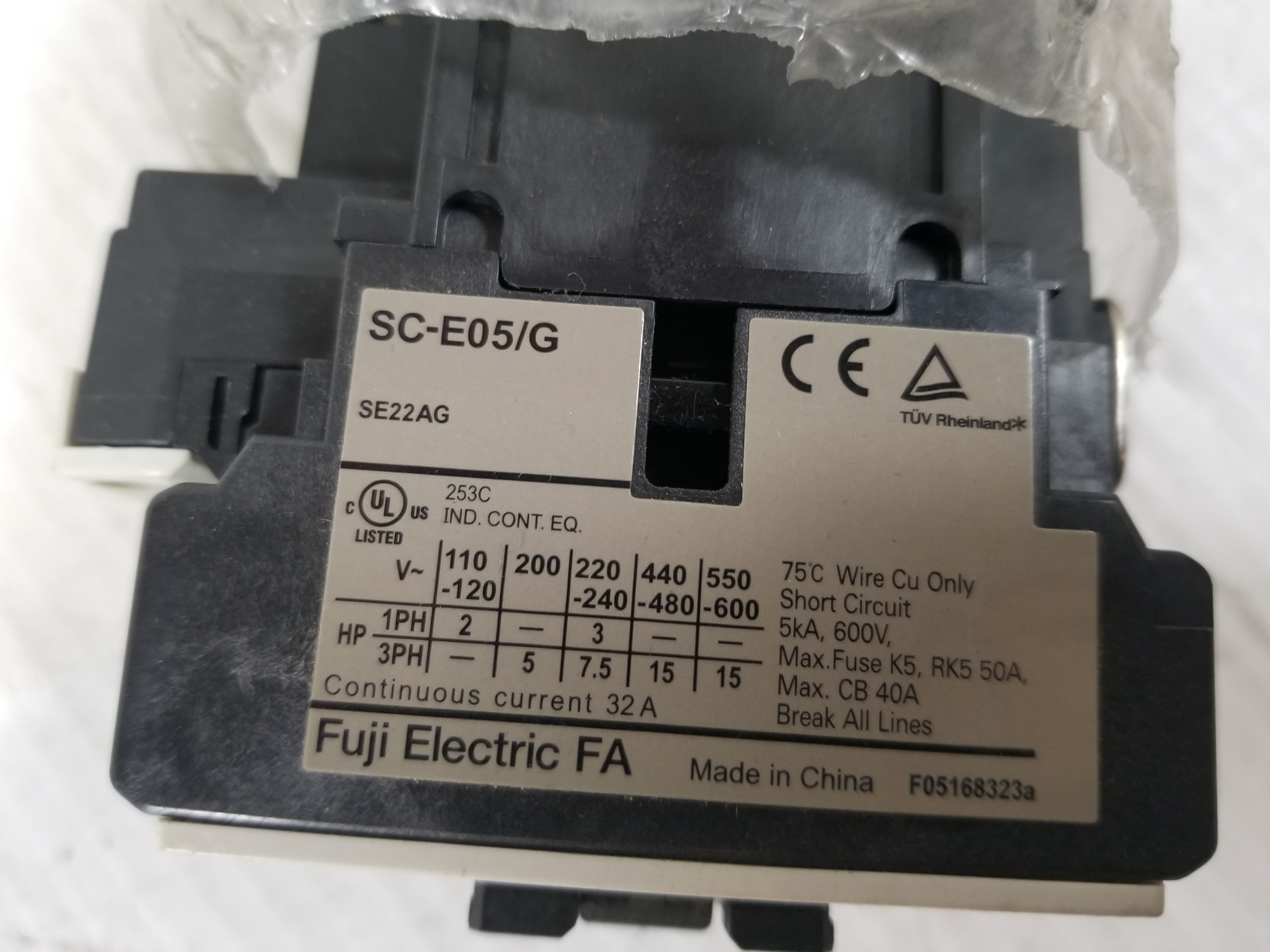 Fuji Electric SC-E05/G Electrical Contactor