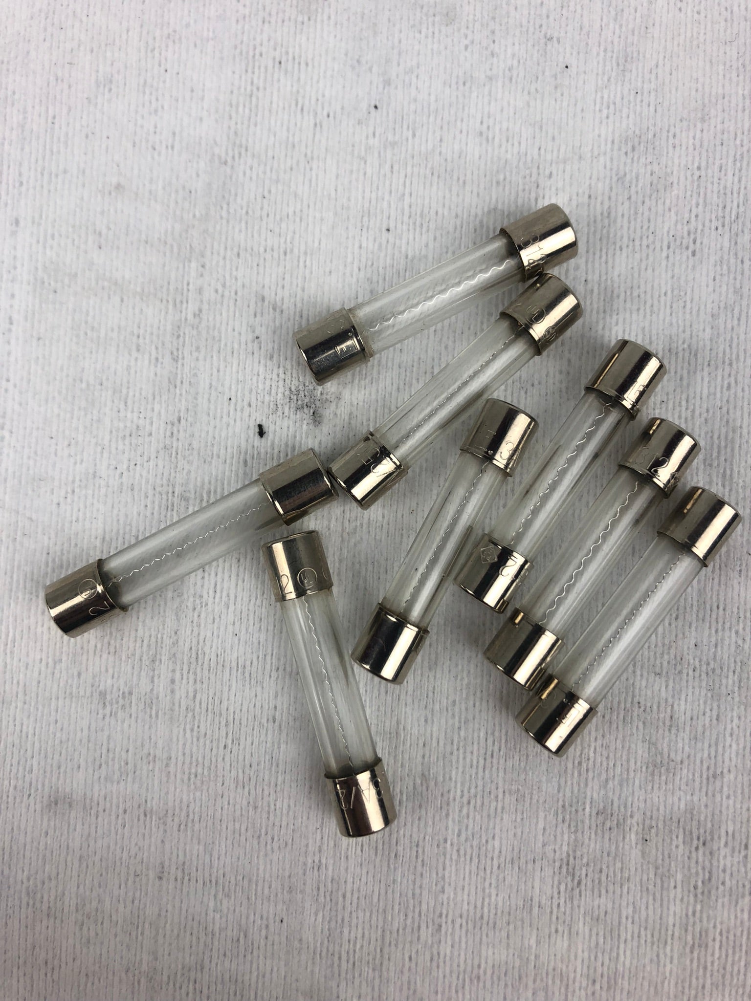 Bussman 3A 250V Fast Acting Glass Fuses - Lot of 8