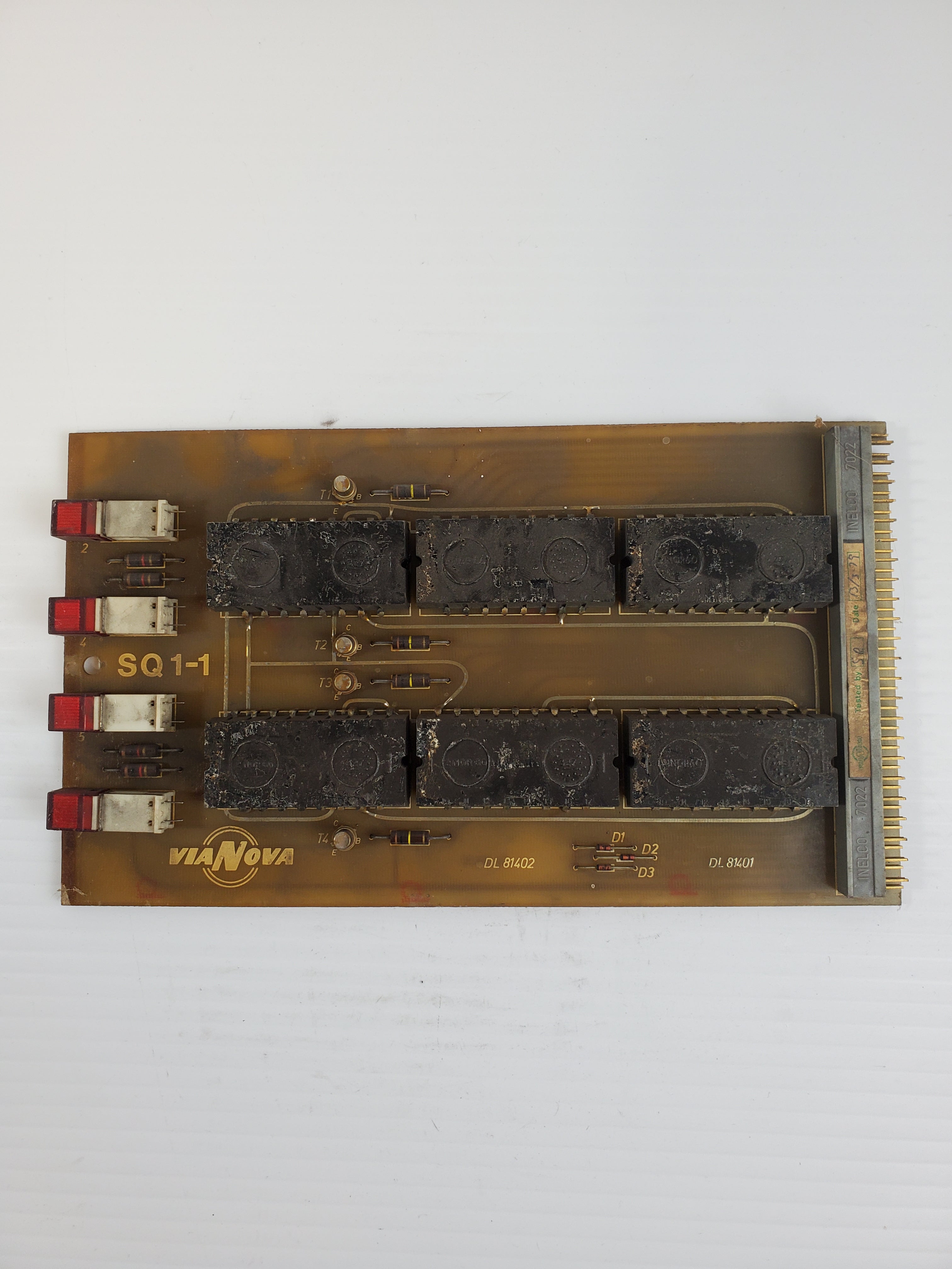 ViaNova DL 81402 & DL 81401 SQ 1-1 INELCO 70222 Circuit Board