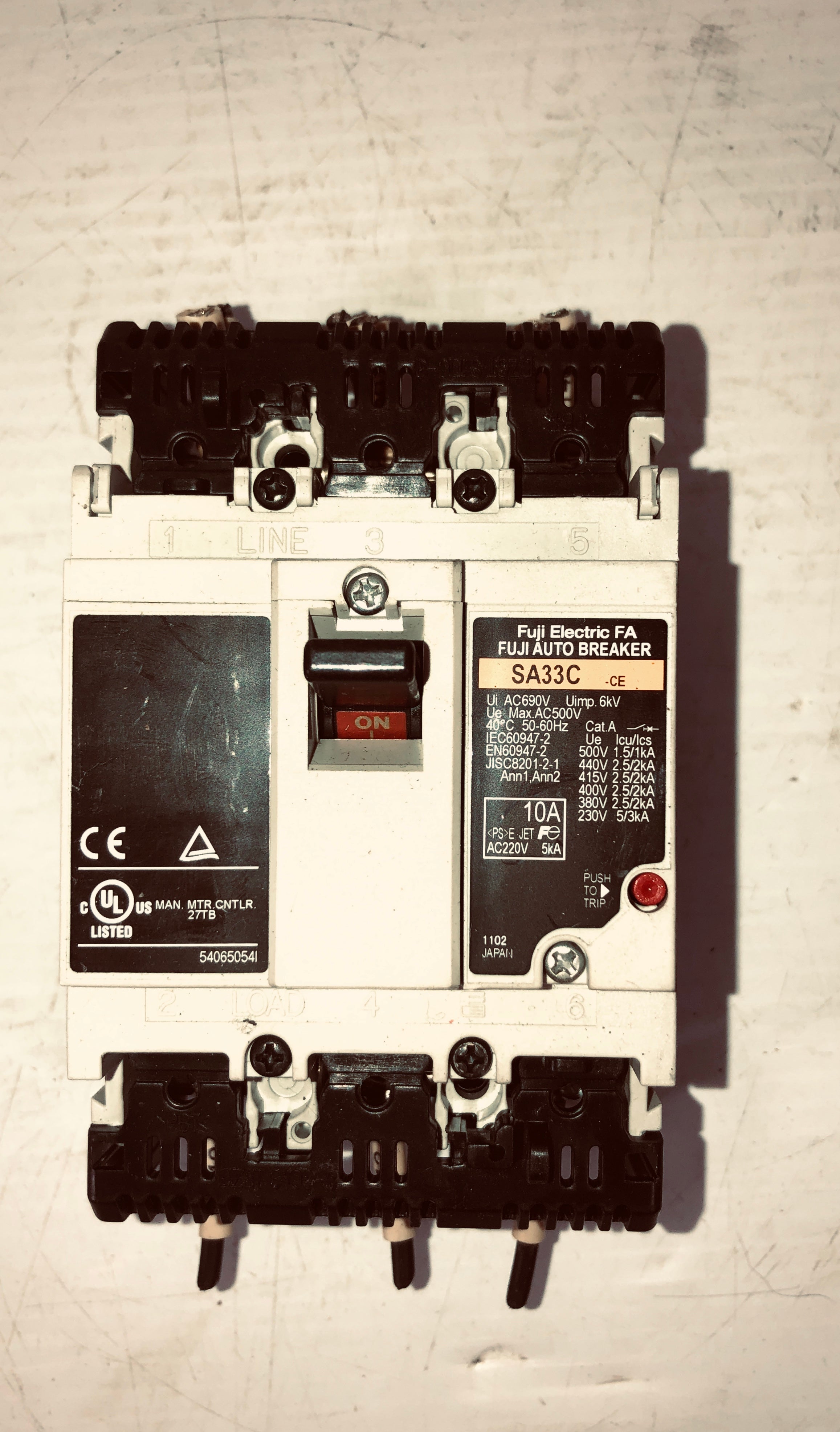 Fuji Electric Auto Circuit Breaker SA33C