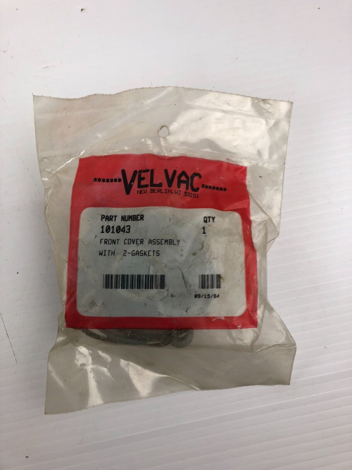 Velvac 101043 Front Cover Assembly with 2 Gaskets