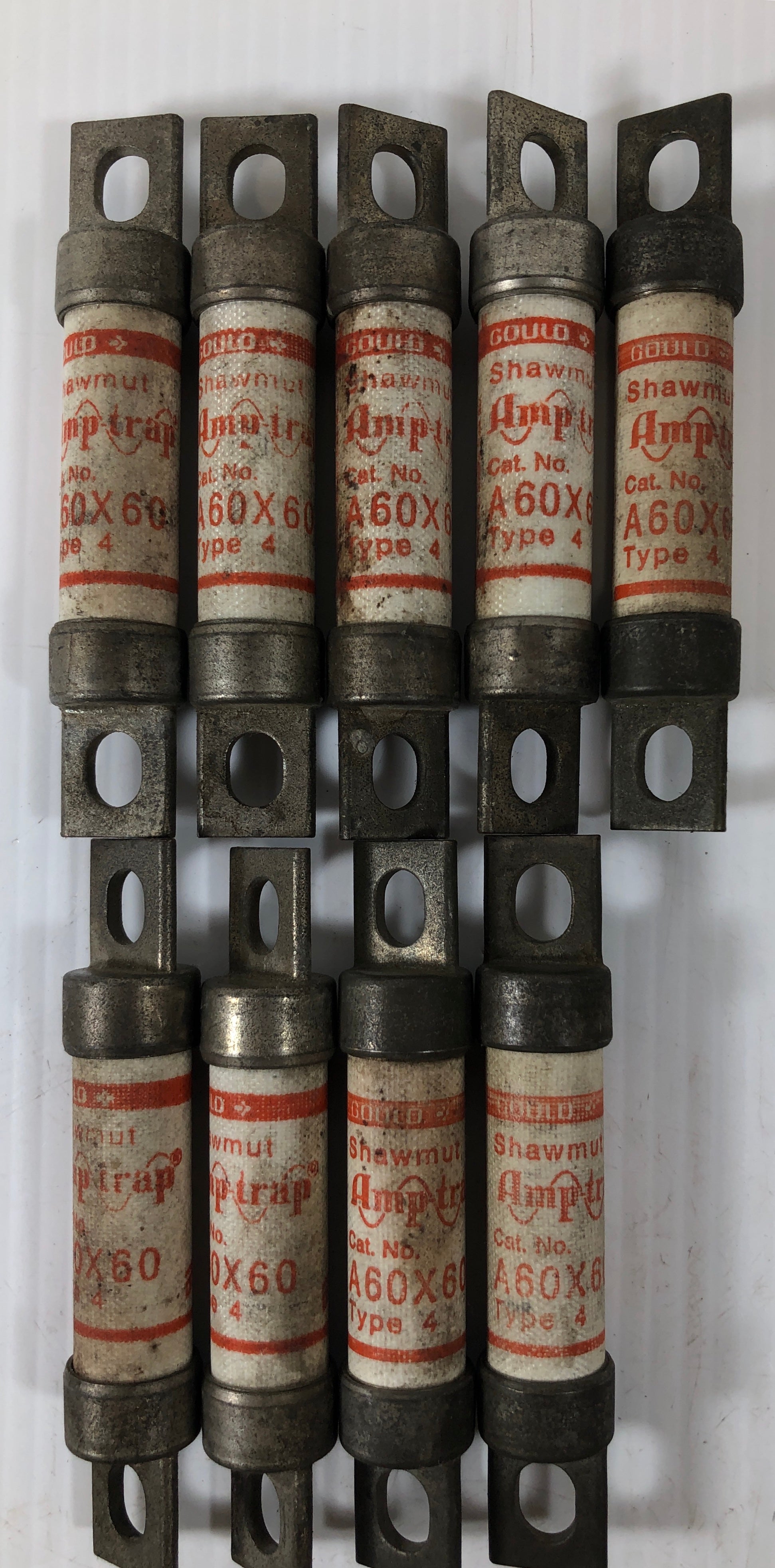 Gould Shawmut A60X60 Amp-Trap Fuse - Lot of 9