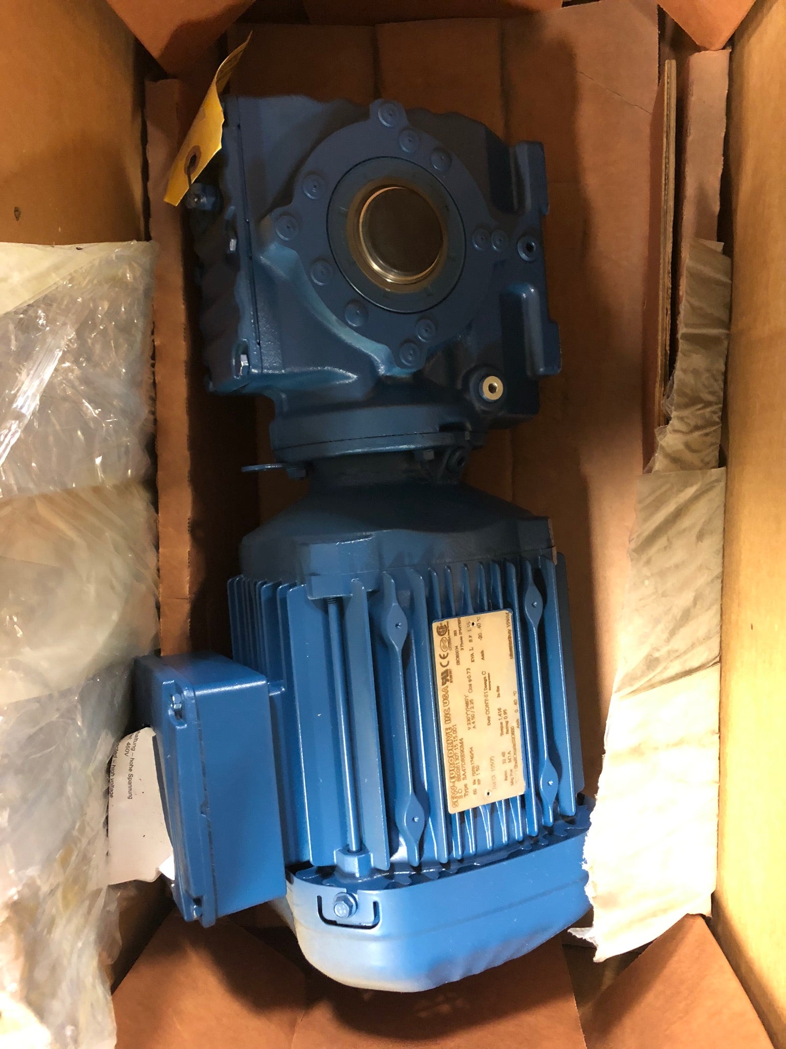 SEW Eurodrive SA47DRE90M4 Gear Reducer 1.50 HP 3 PH 1740/54 RPM