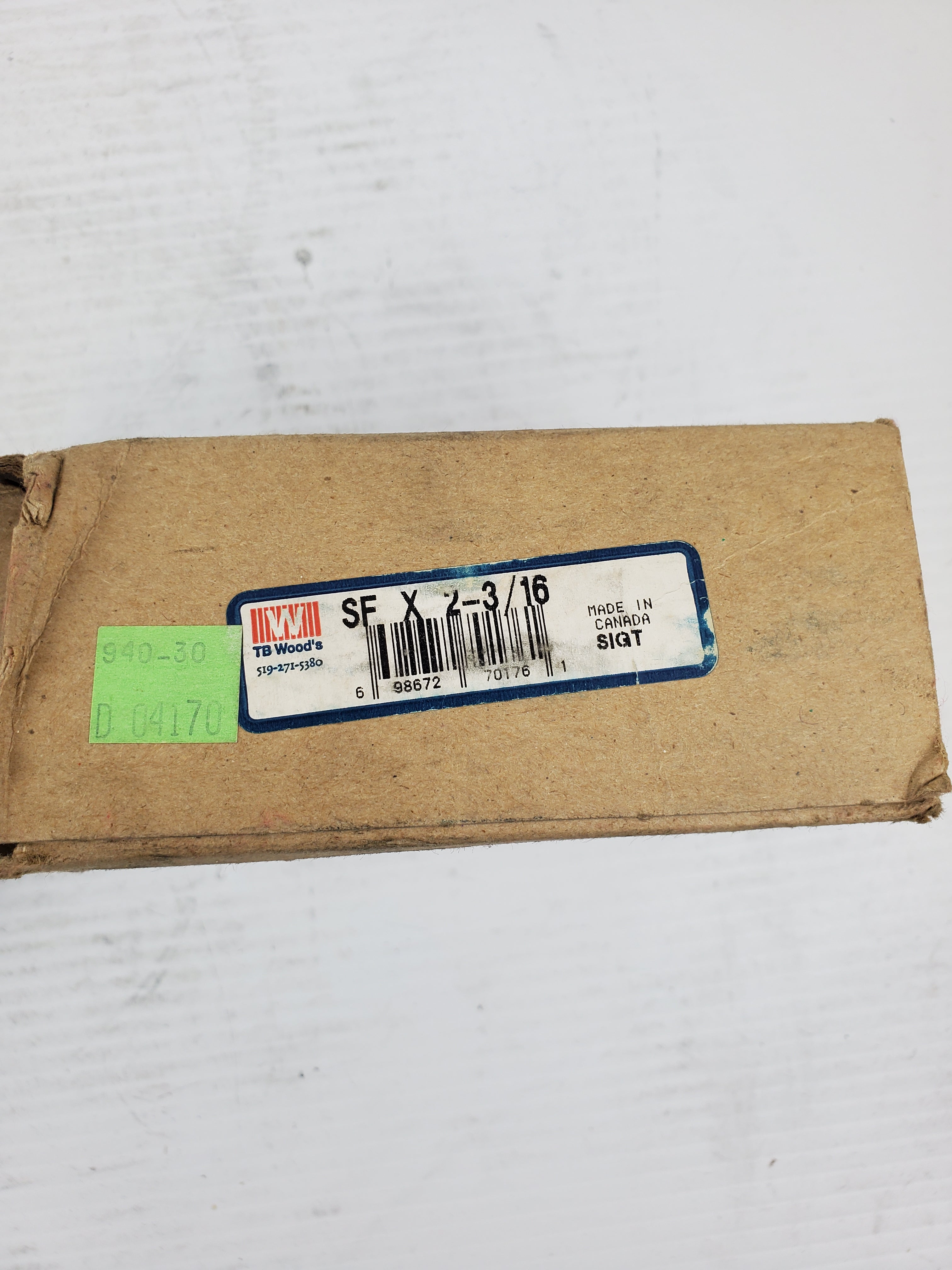 TB Wood's SFX2316 SG Bushing, SF X 2-3/16