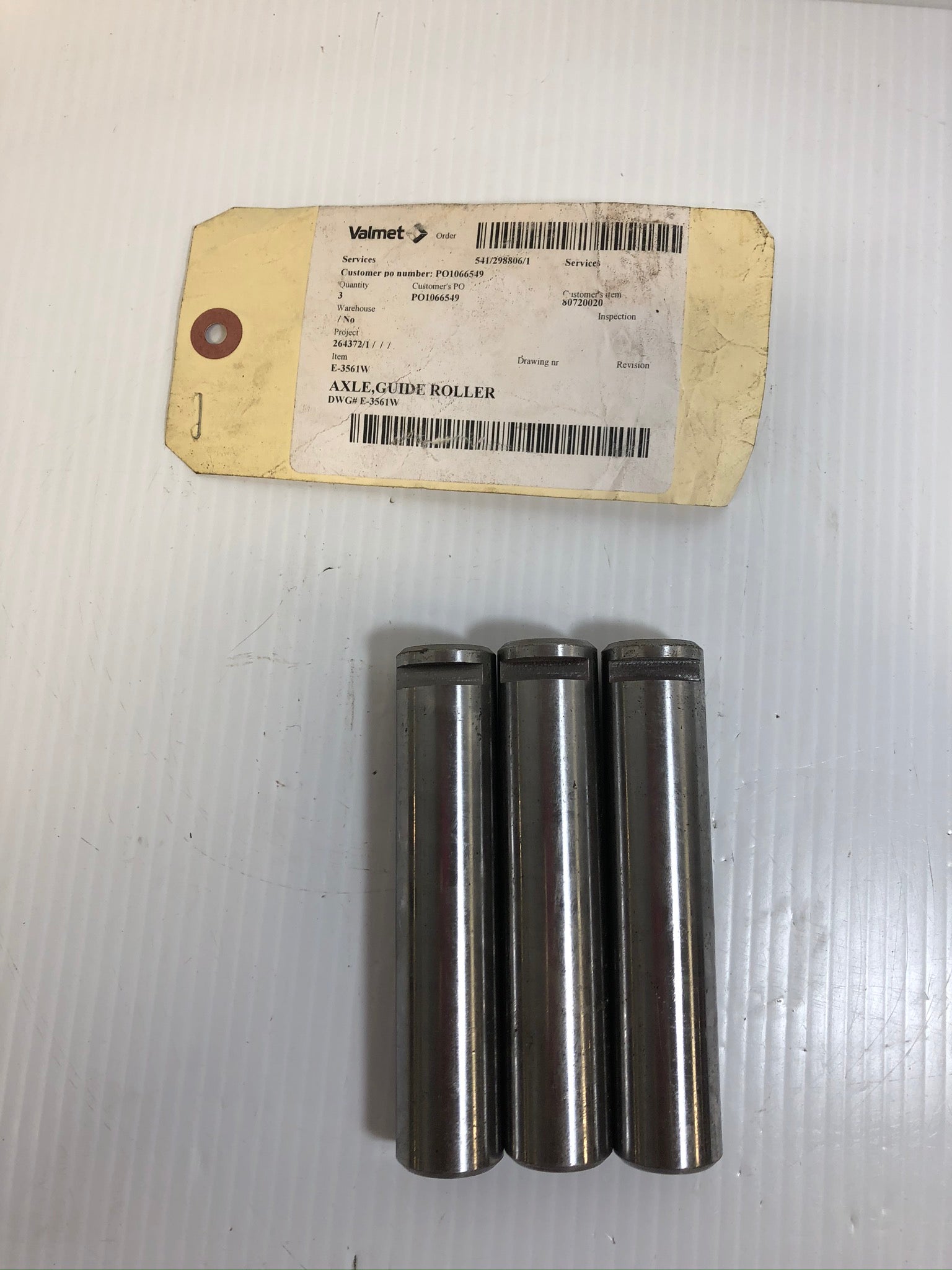 Valmet Axle Roller Guide E-3561W 01PA24 - Set of 3