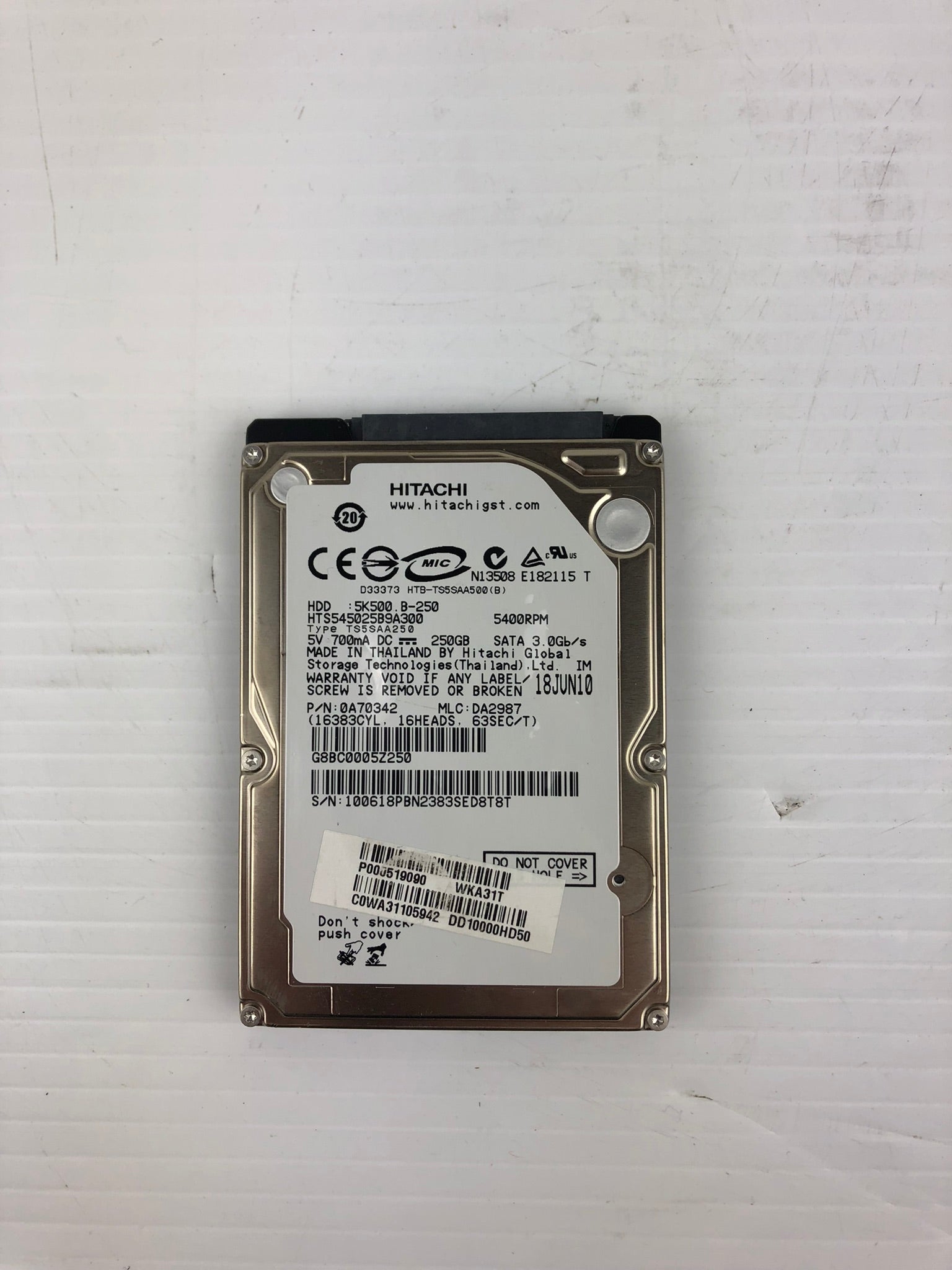 Hitachi 0A70342 Laptop Hard Drive