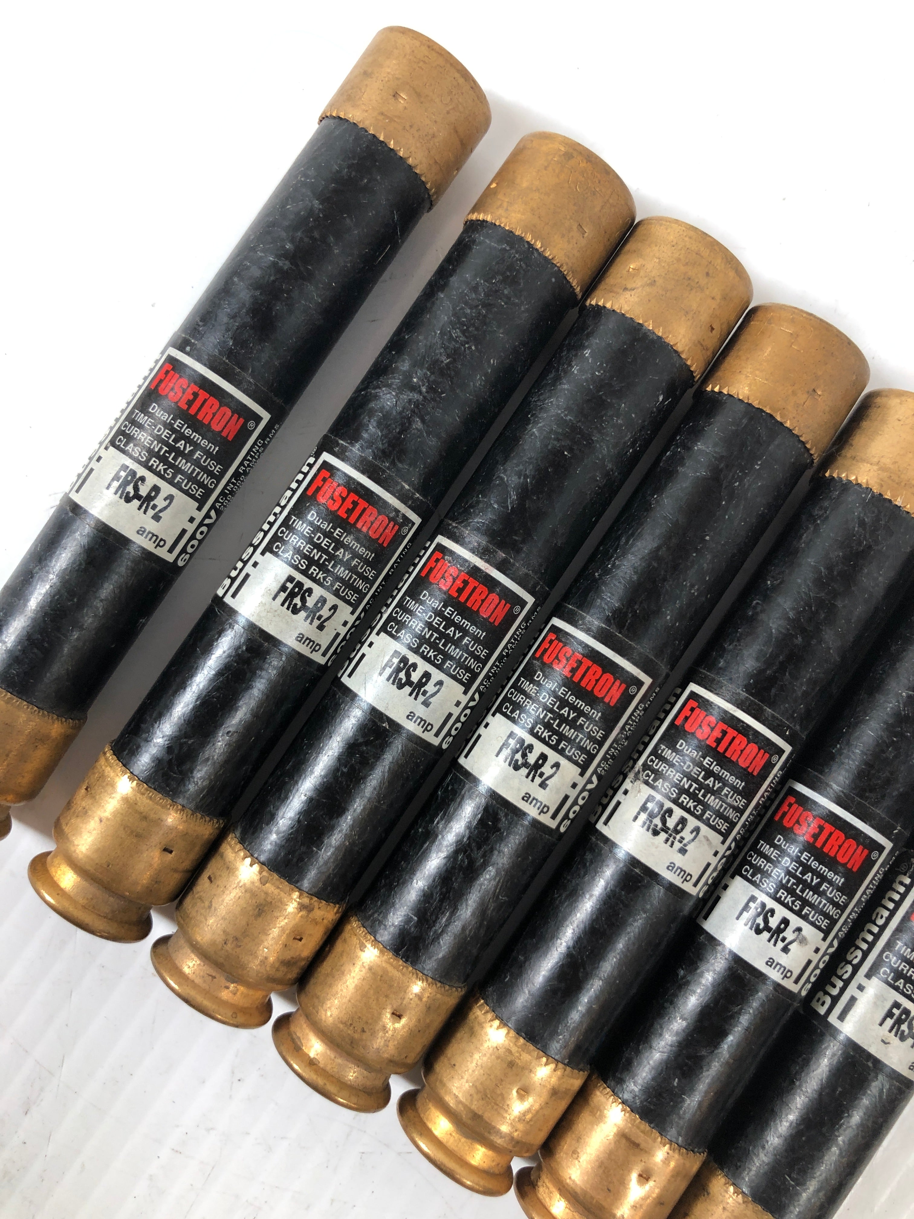 Bussman Fusetron FRS-R-2 Fuse - Lot of 7
