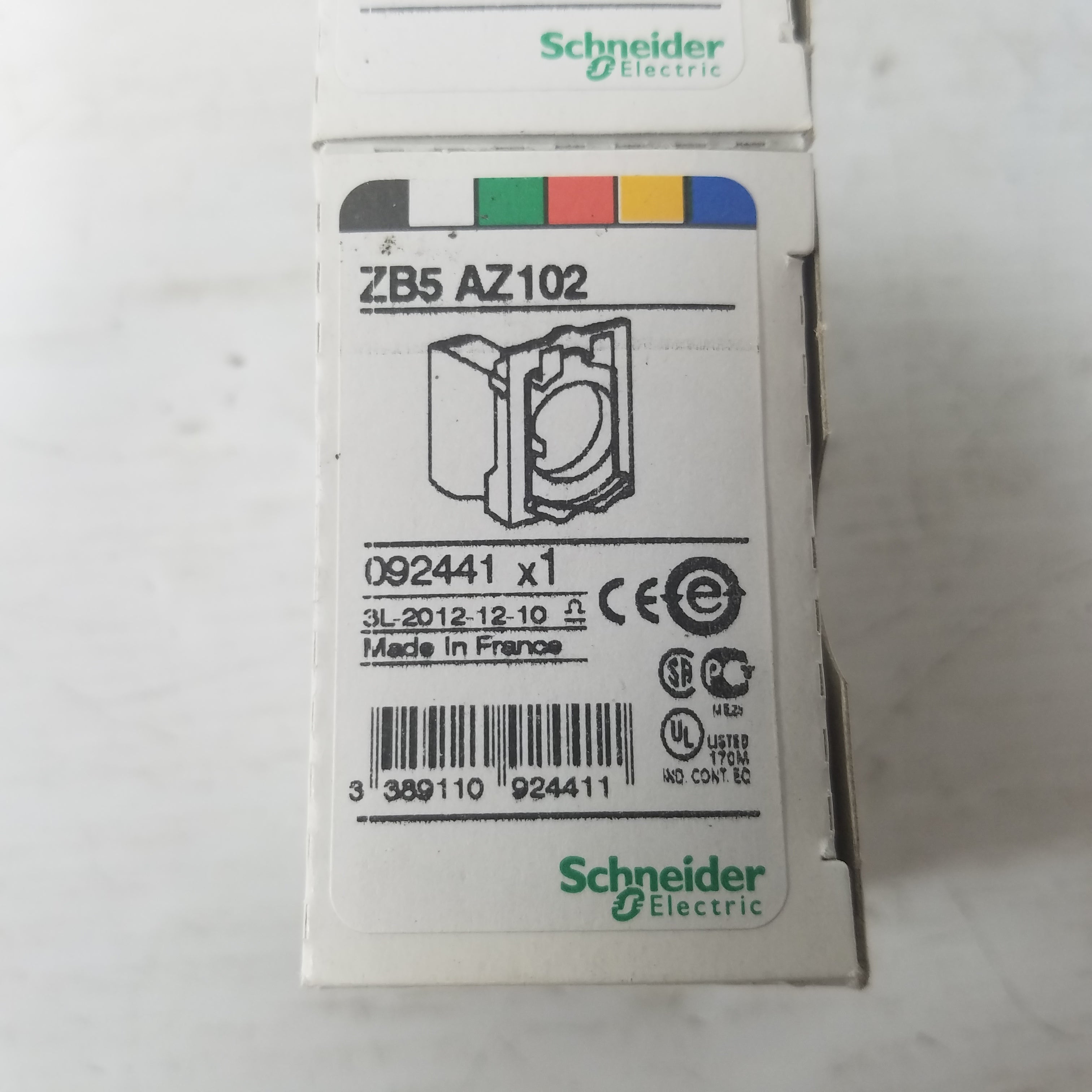 Schneider Electric ZB5 AZ102 Switch Contact Block (Lot of 2)
