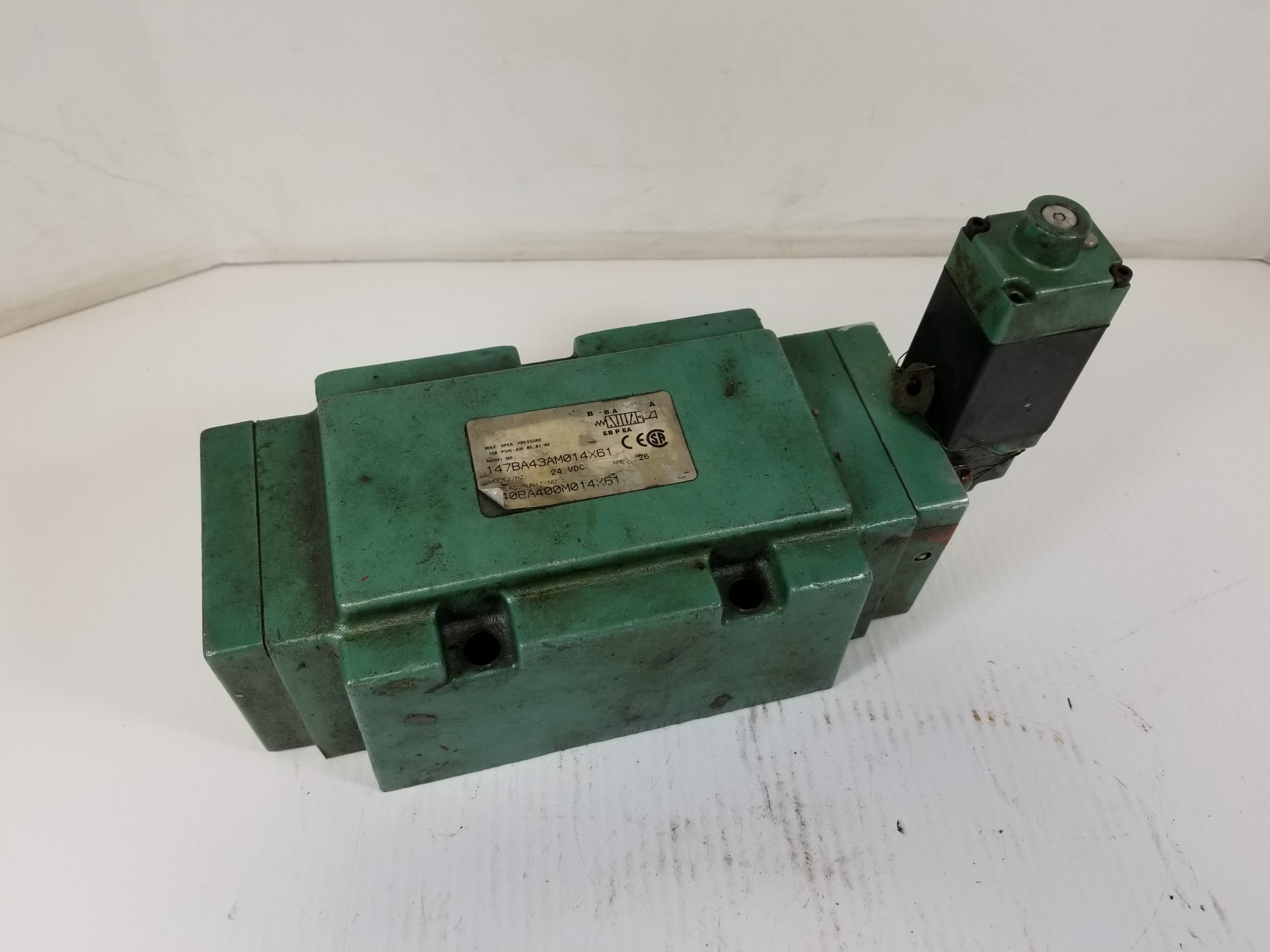Numatics 147BA43AM014X61 Pneumatic Solenoid Valve 24VDC