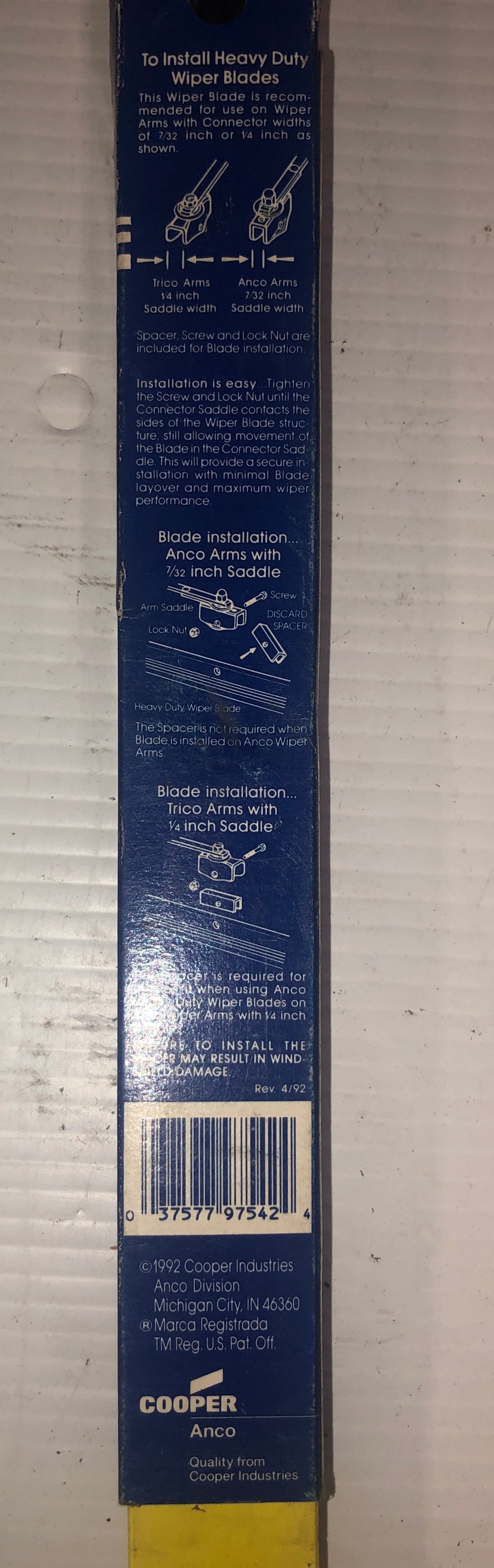 Anco Heavy Duty Wiper Blade 22"