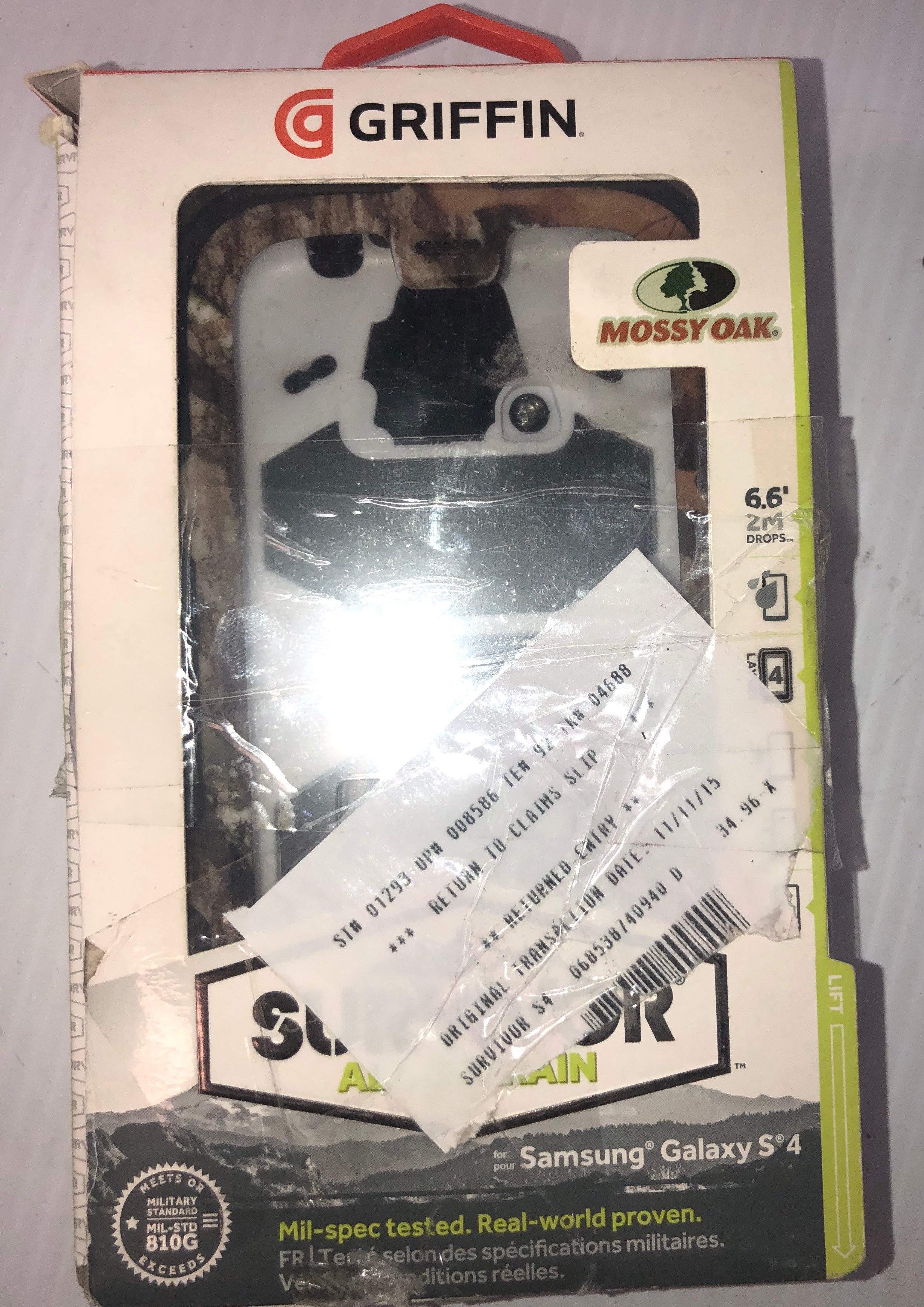 Griffin Survivor All-Terrain Samsung Galaxy S4 Case Mossy Oak with Belt Clip