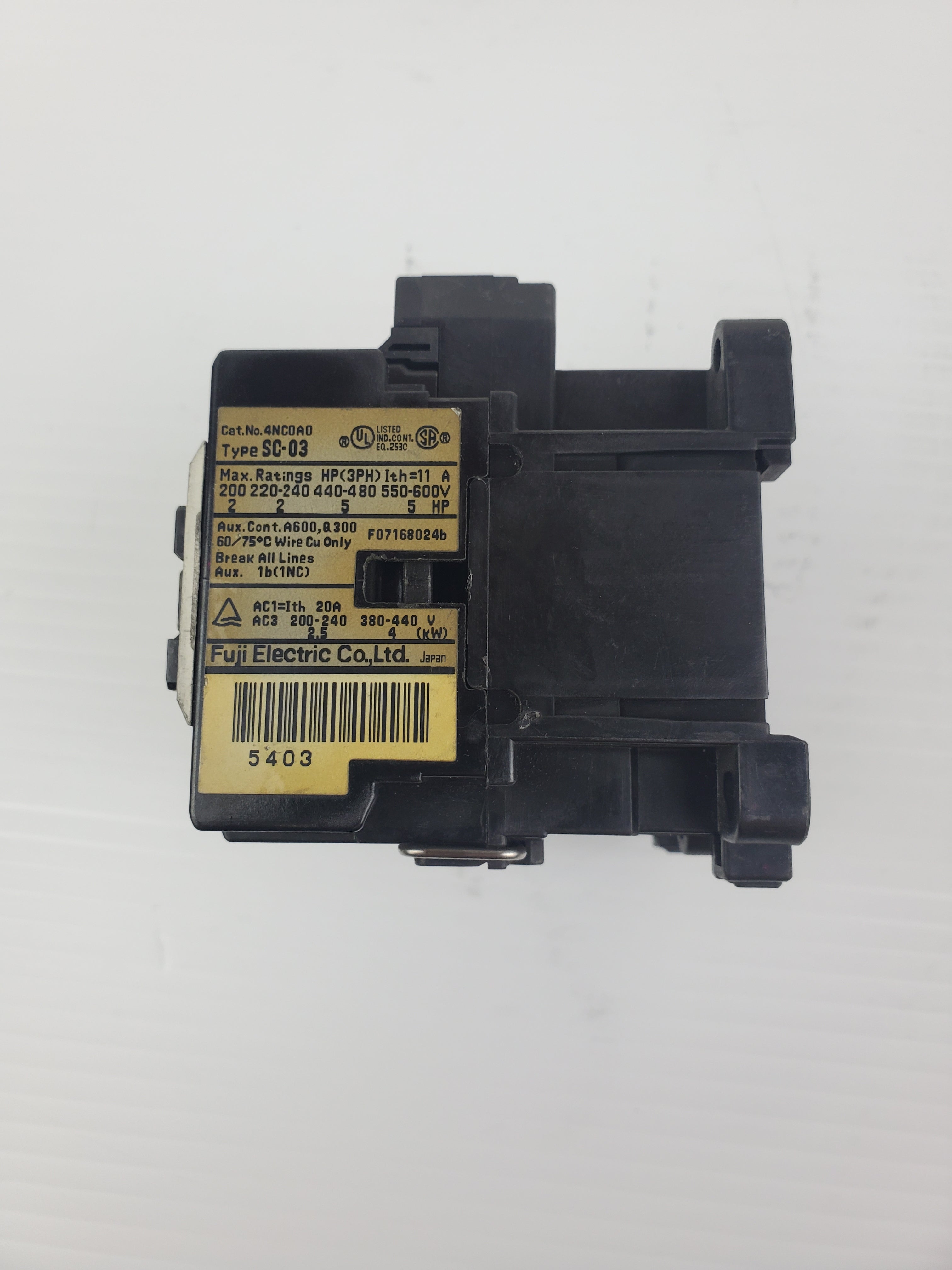 Fuji Electric 4NC0A0 Contactor SC-03 3-PH (Lot of 2)