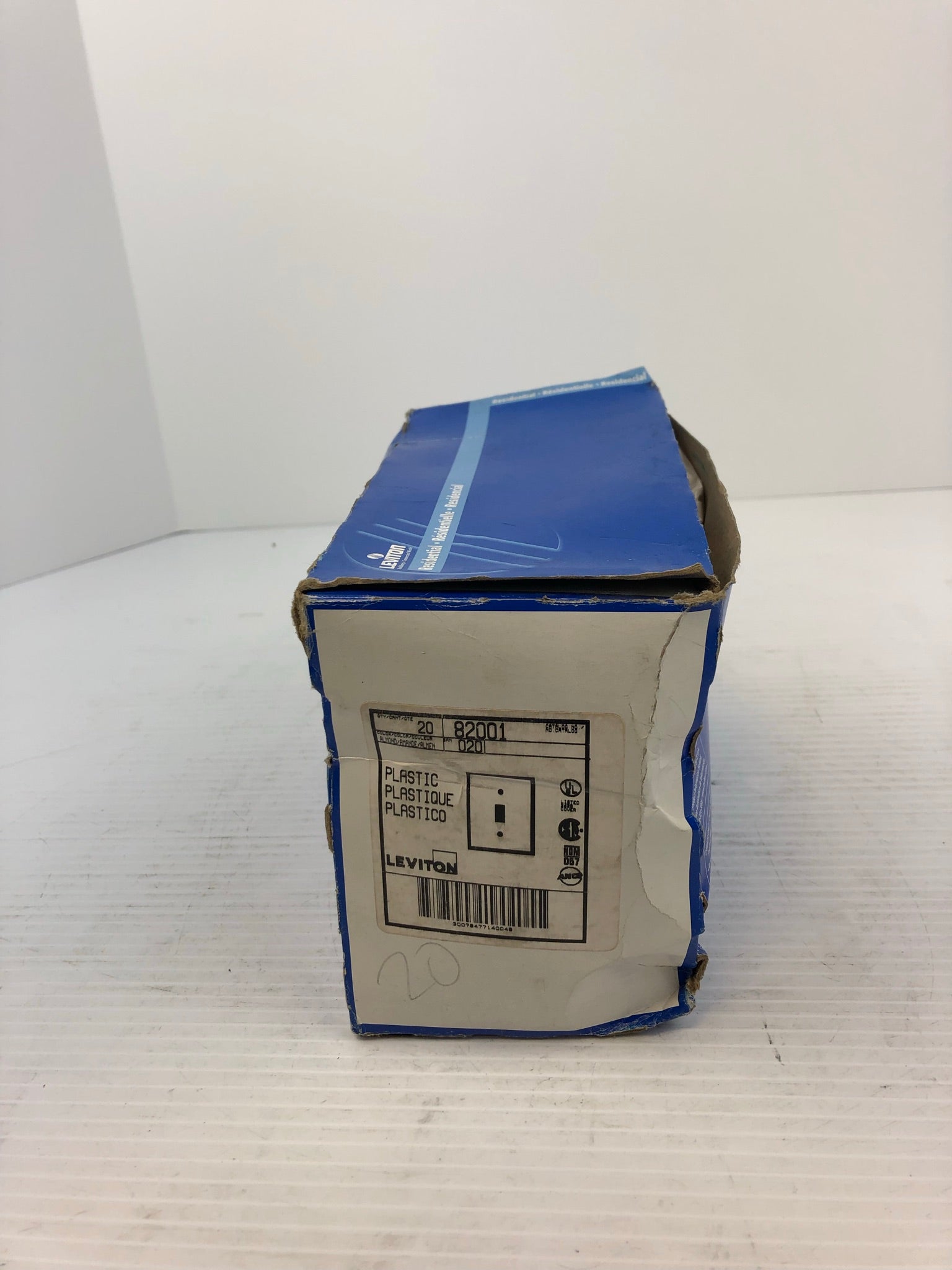 Leviton 82001 1-Gang Switch Cover Wall Plates Almond