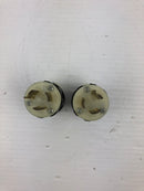 Hubbell 4570-C Twist Lock Male and Female L6-15P - 5 A 277 VAC Lot of 2