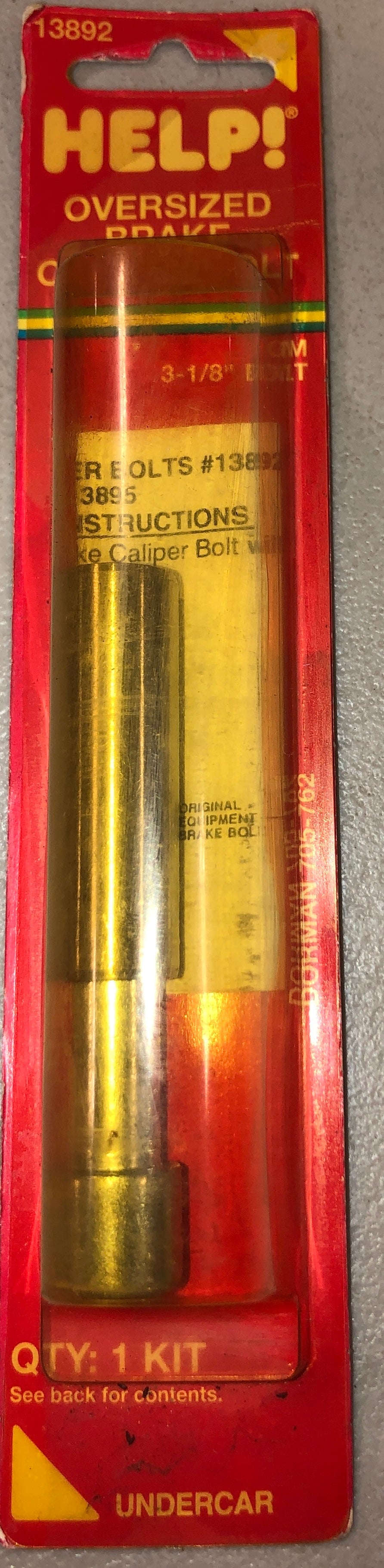 Help! Oversized Brake Caliper Bolt 13892 Fits GM 3-1/8" Bolts