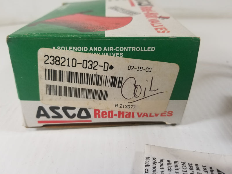 ASCO 238210-032-D Solenoid Coil 120V