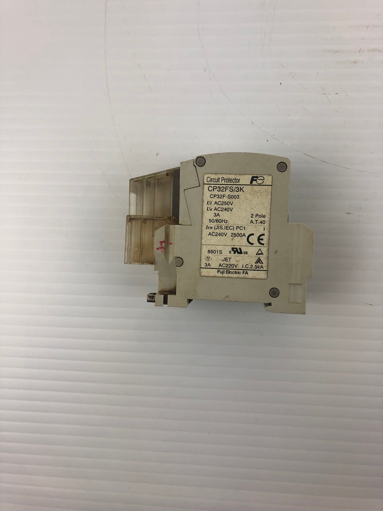 Fuji Electric CP32FS/3K Circuit Protector CP32F-S003 2 Pole 50/60Hz 3A