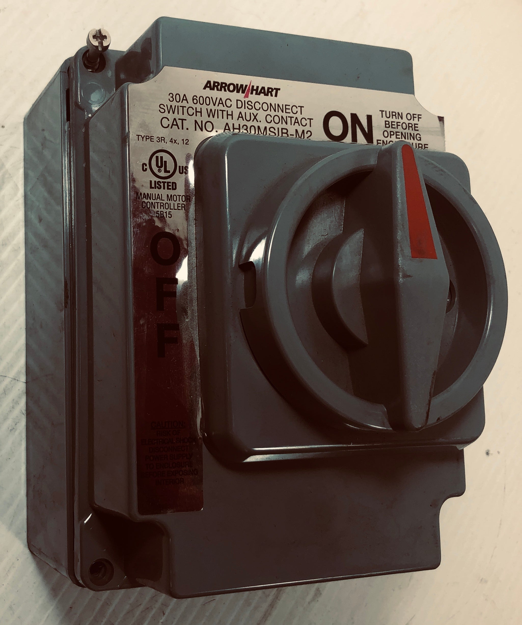 Arrow Hart On / Off Disconnect 30A 600VAC AH30MSIB-M2