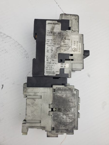 Allen-Bradley 100-C09*10 Ser. A Contactor W 140M-D8E-B40 Motor Protector Ser. C