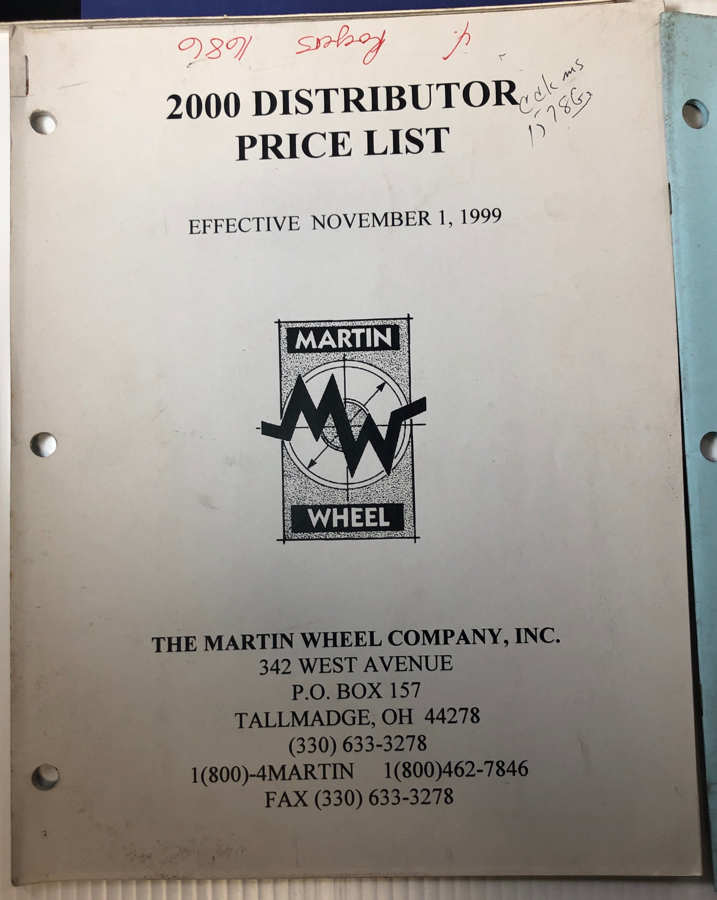 Martin Wheel Co. Trailer Products 2000 Lawn and Garden Master Catalog Lot