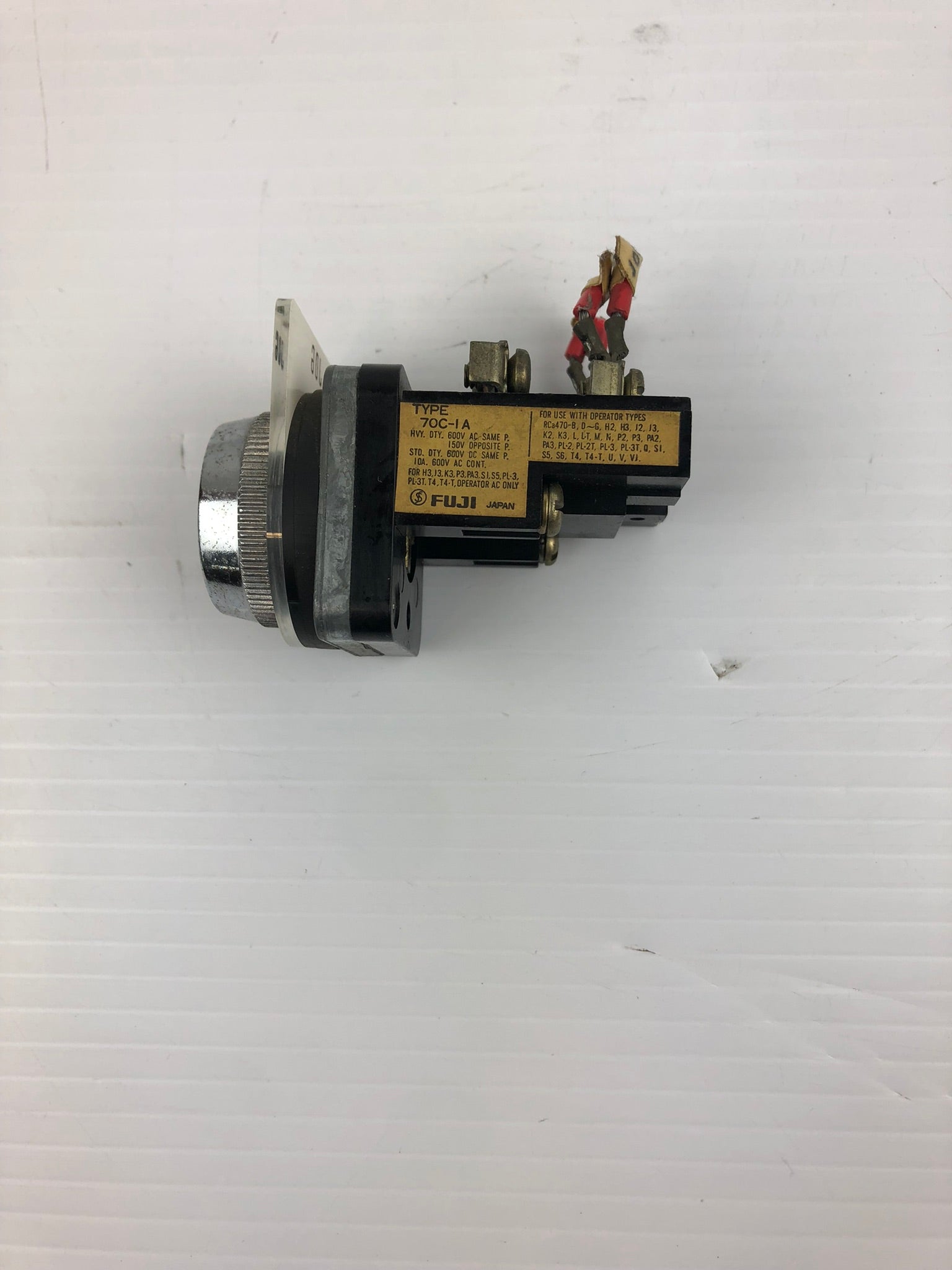 Fuji 70C-IA Selector Switch Black with Job Selection 600 VAC