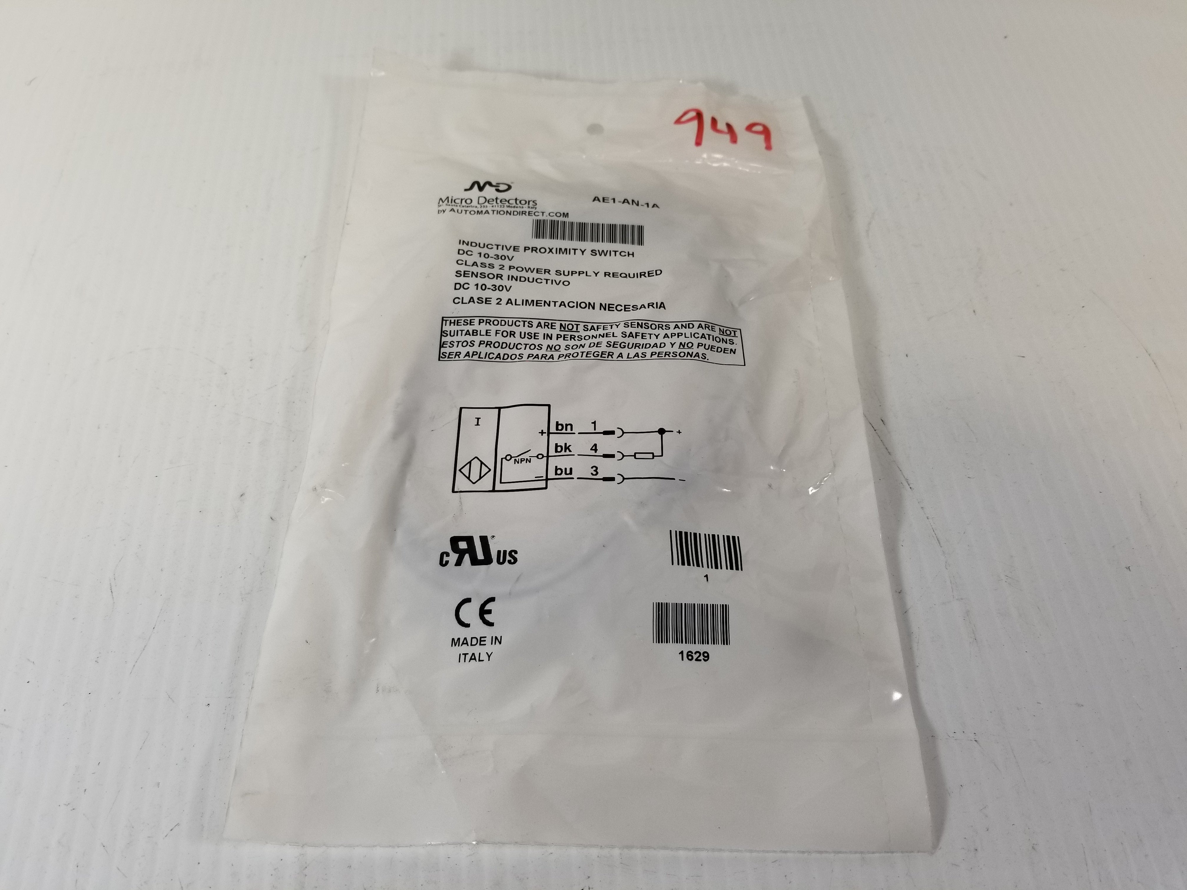 Automation Direct AE1-AN-1A Inductive Proximity Sensor