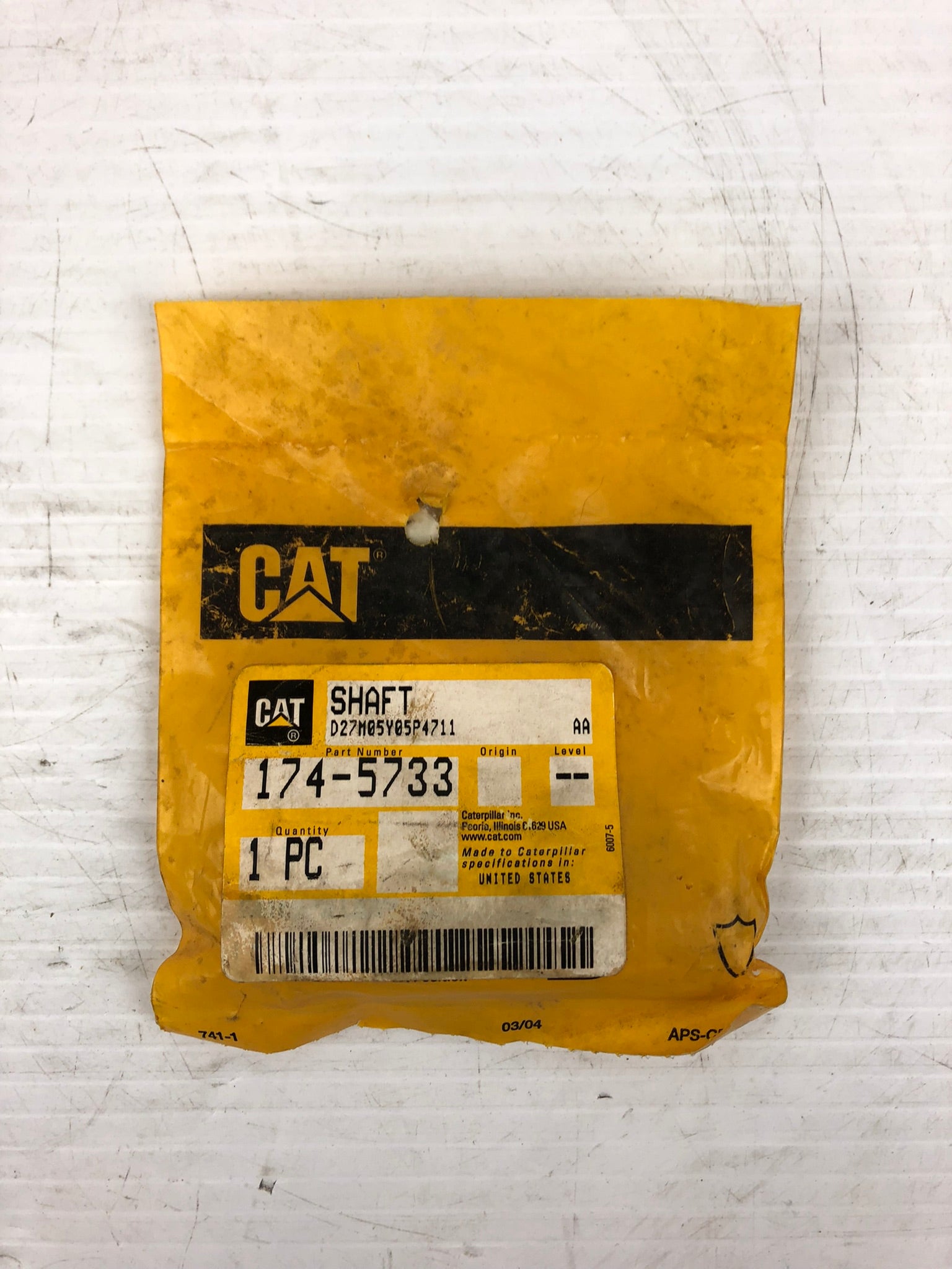 Caterpillar 174-5733 Shaft CAT 1745733